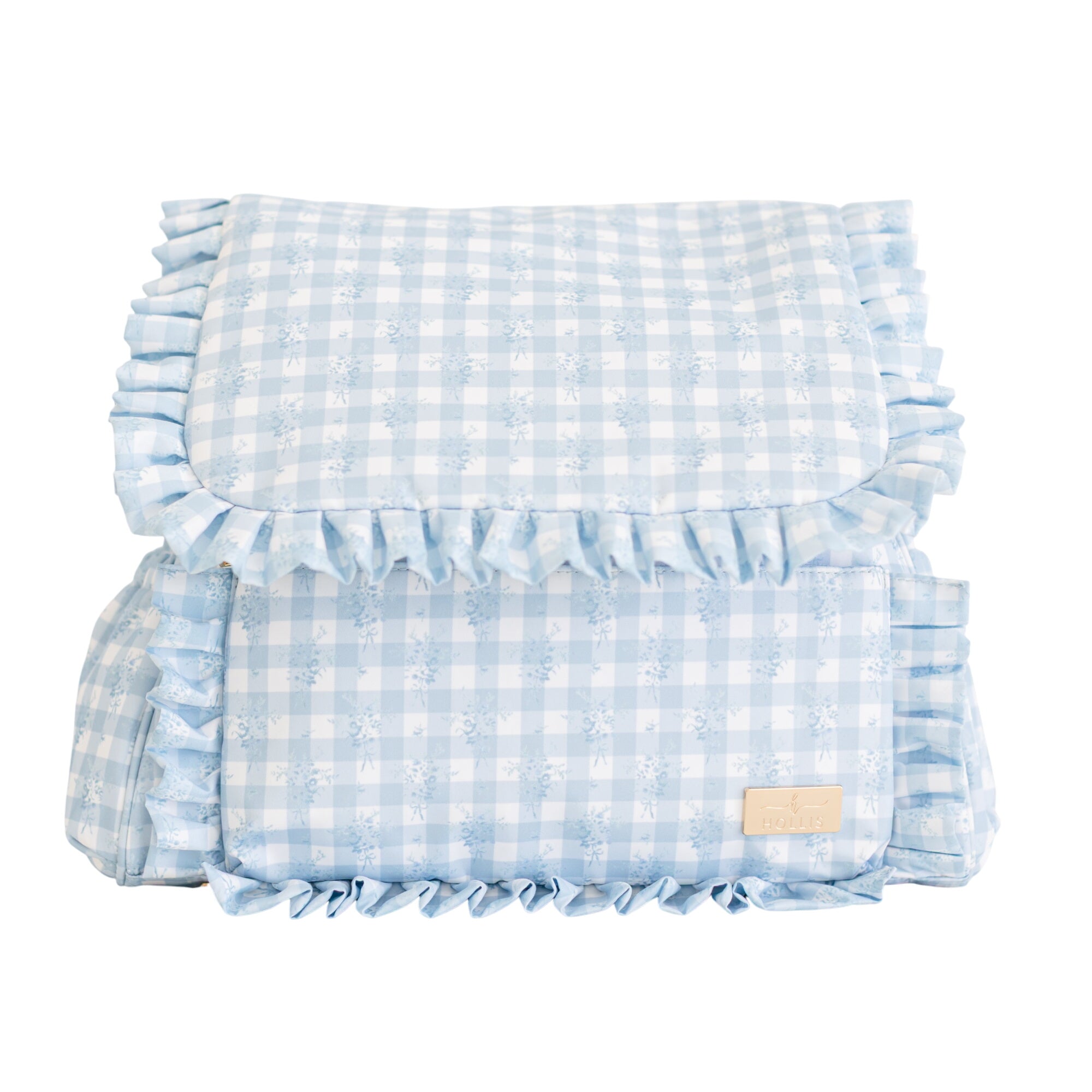 Ruffled Nylon Diaper Bag