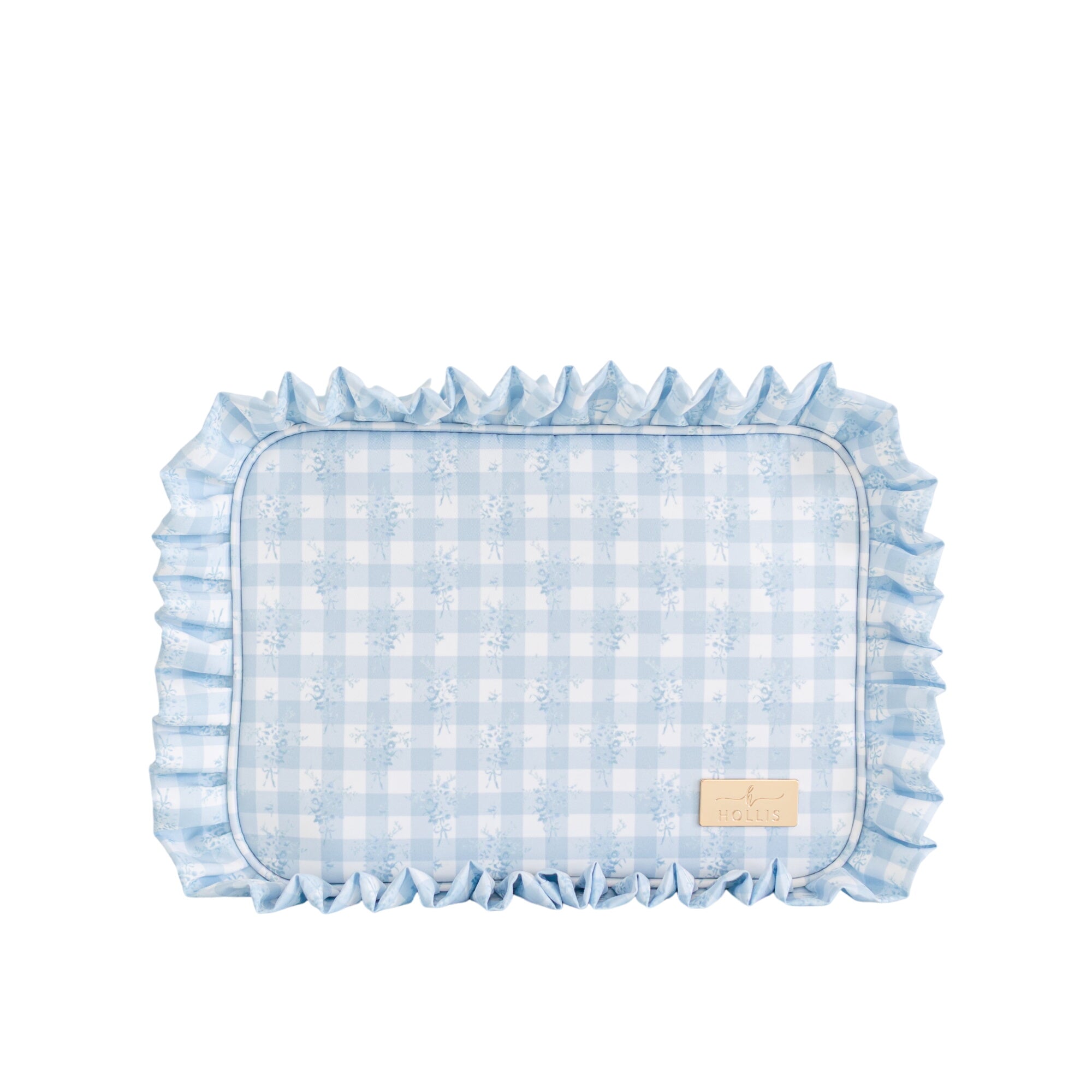 Ruffled Nylon Xl Pouch