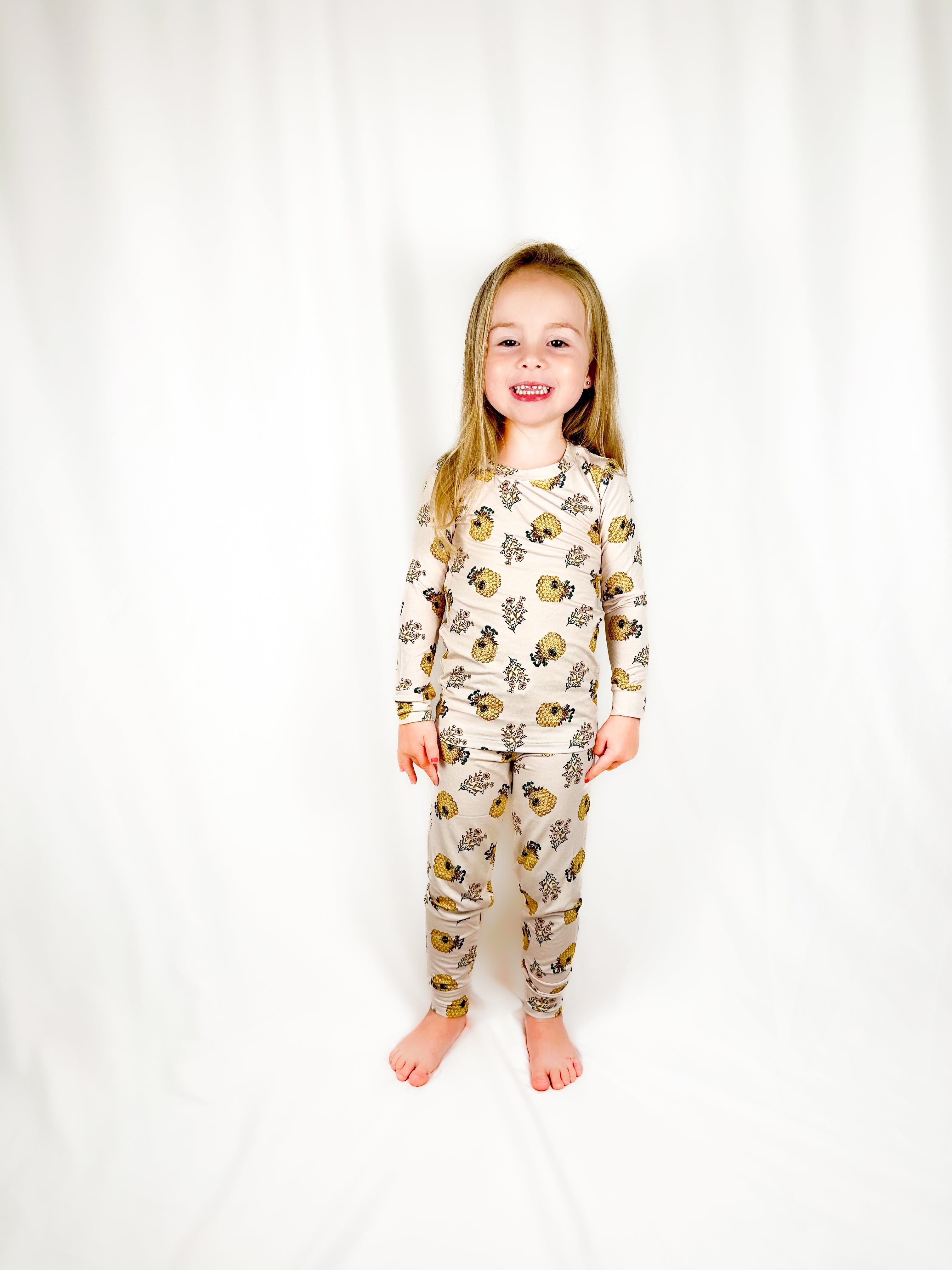 Honeycomb Taller-tots Two-piece Pjs