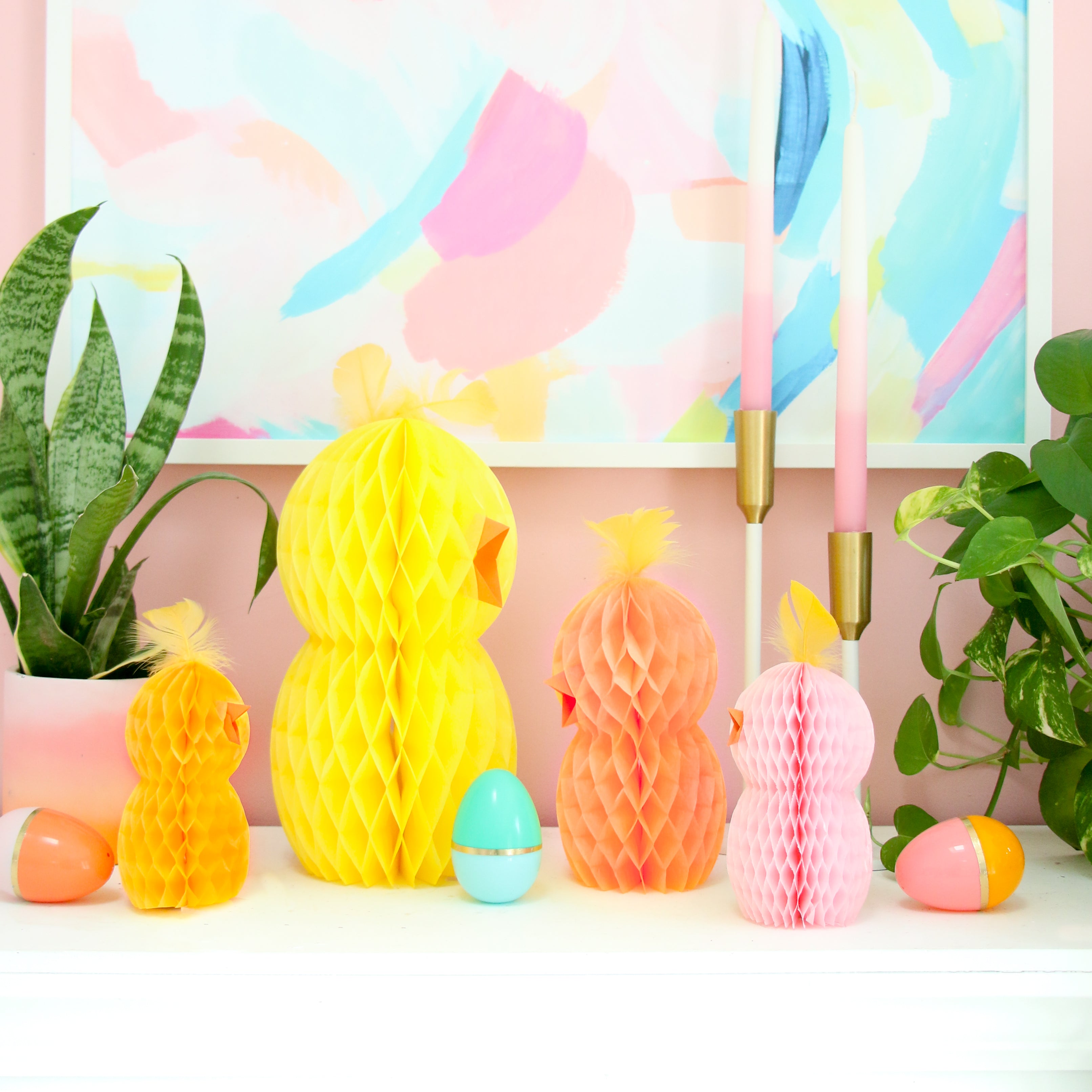 Honeycomb Chick Decorations