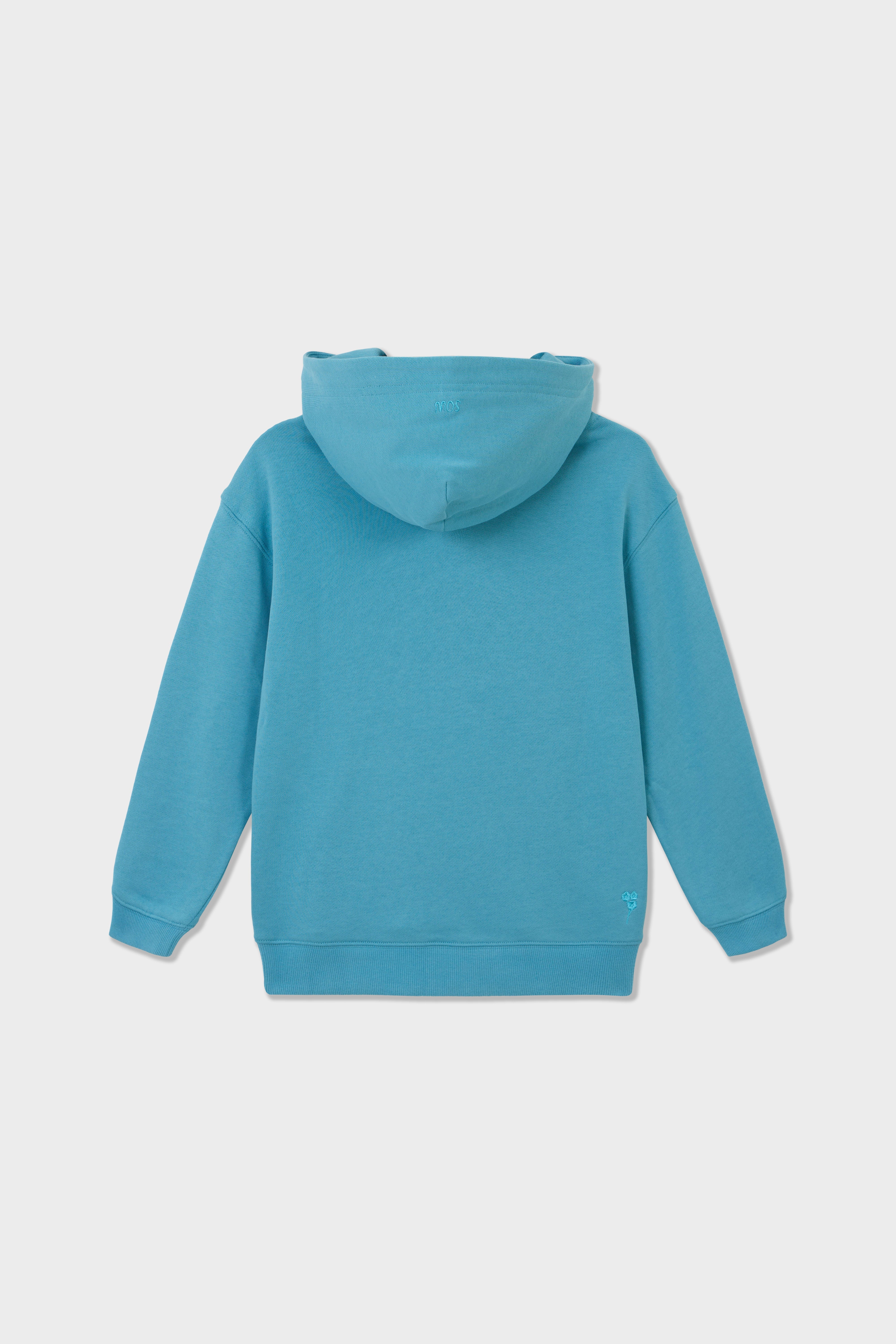 Relaxed Cotton Hoodie With Print