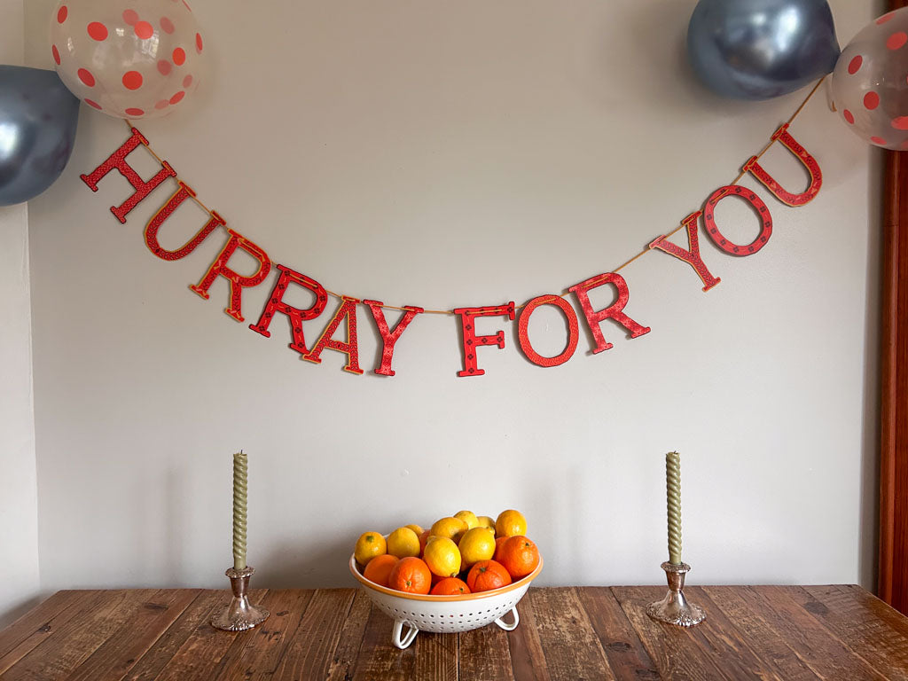 Hurray For You Celebration Banner