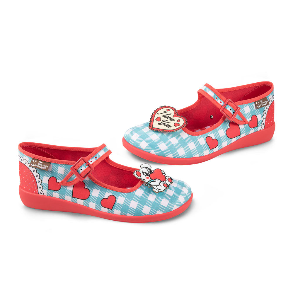 Chocolaticas® I Love You Women's Mary Jane Flat