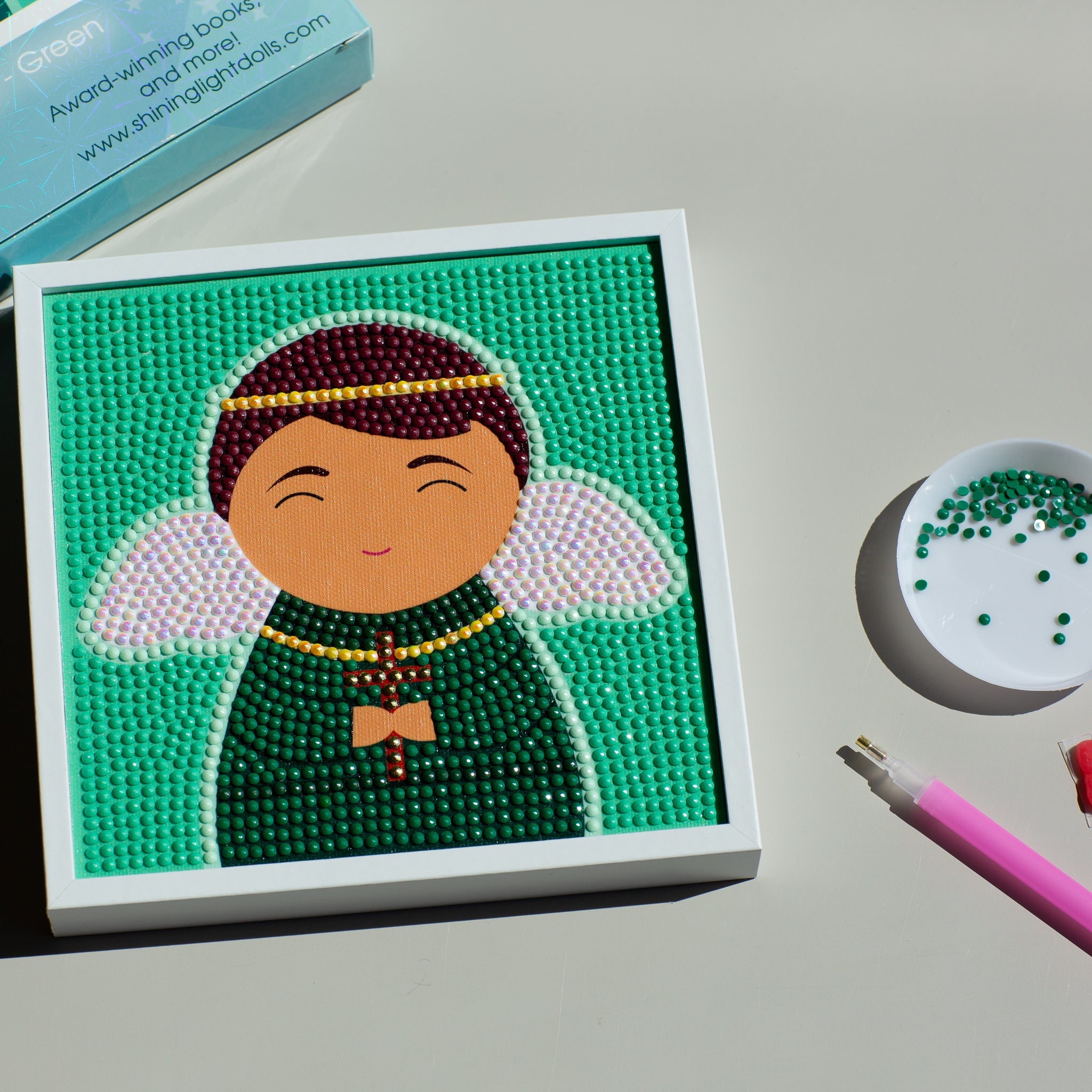 Gem Art Craft Kit Guardian Angel (green)