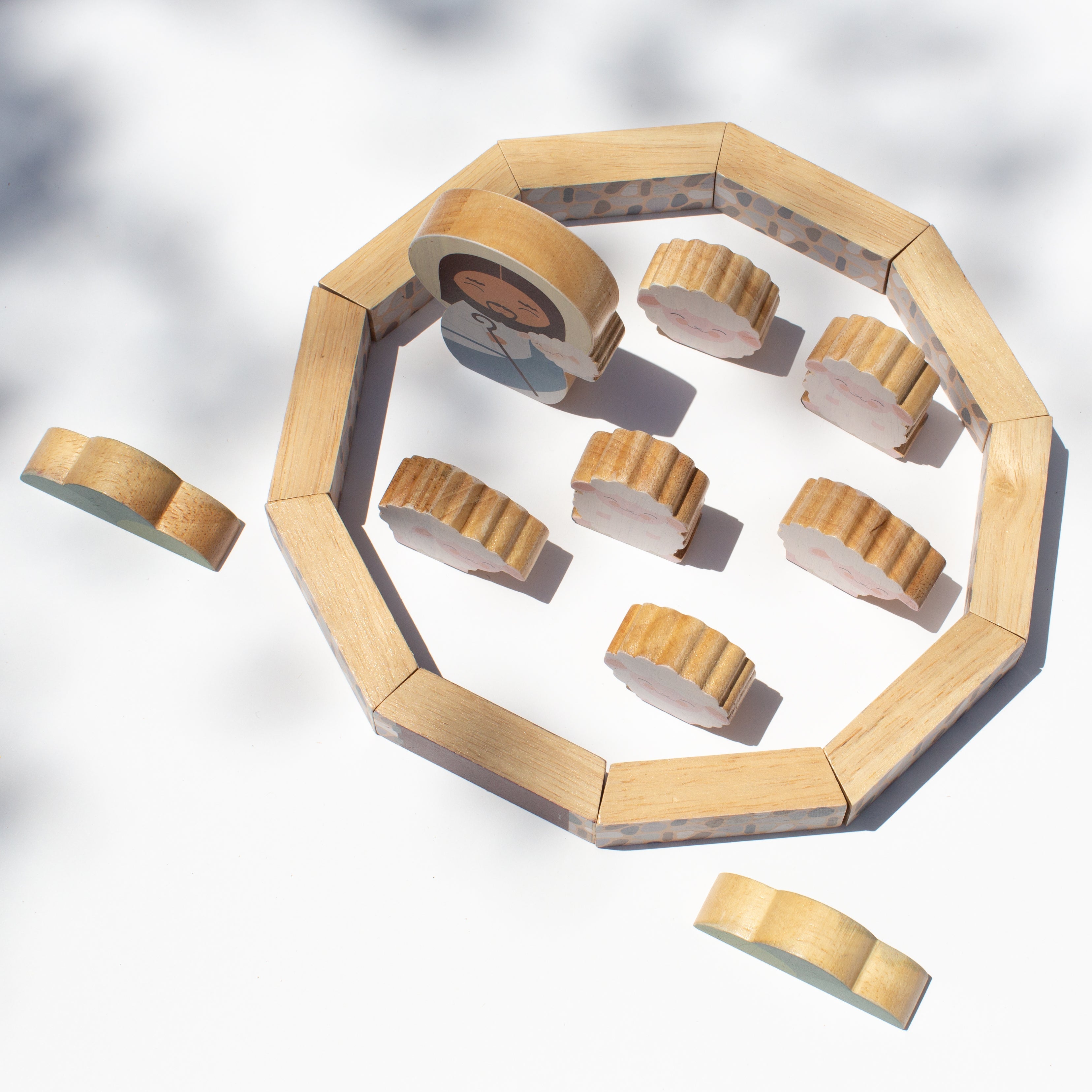 Jesus The Good Shepherd Wooden Playset