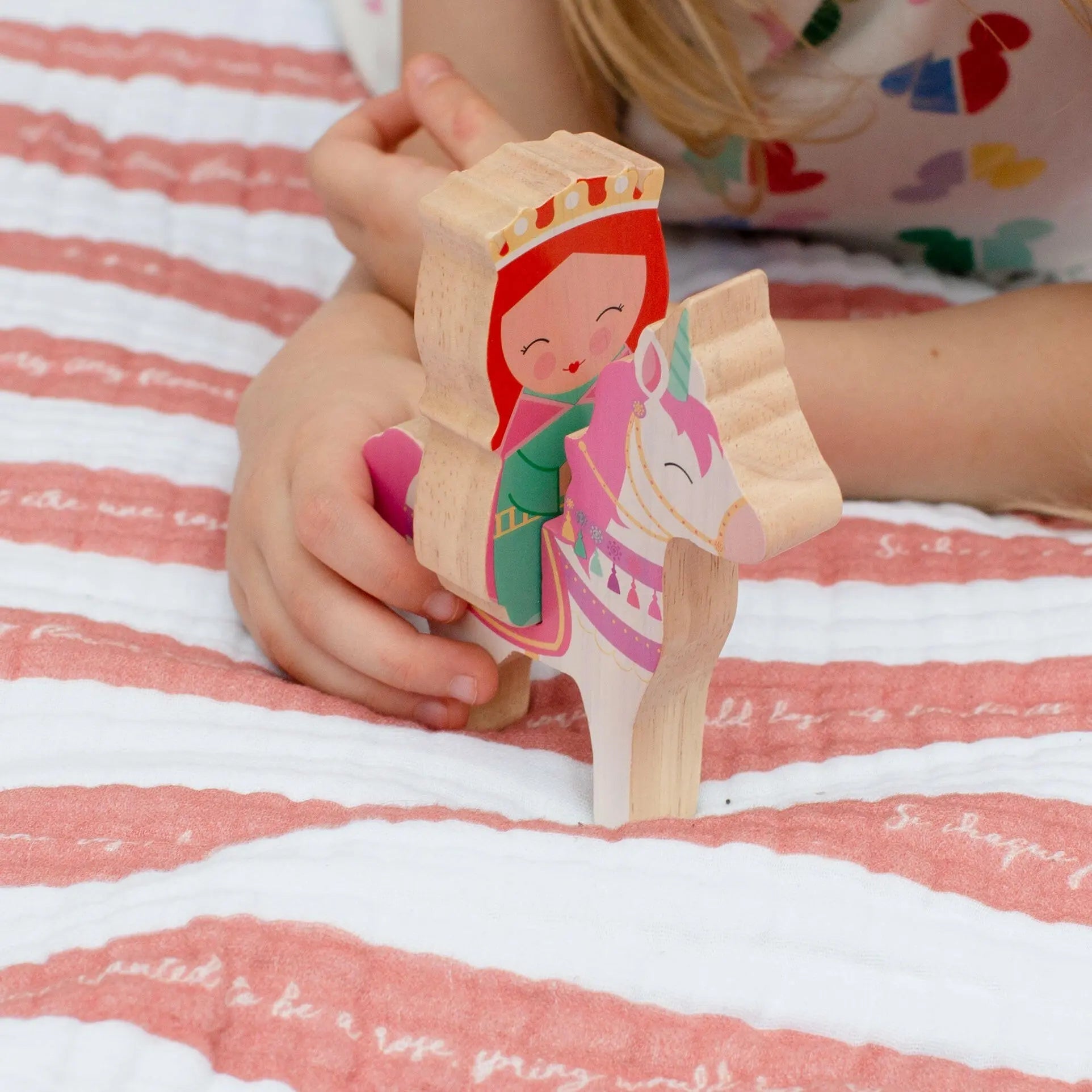 St. Justina Of Padua & Unicorn Wooden Set