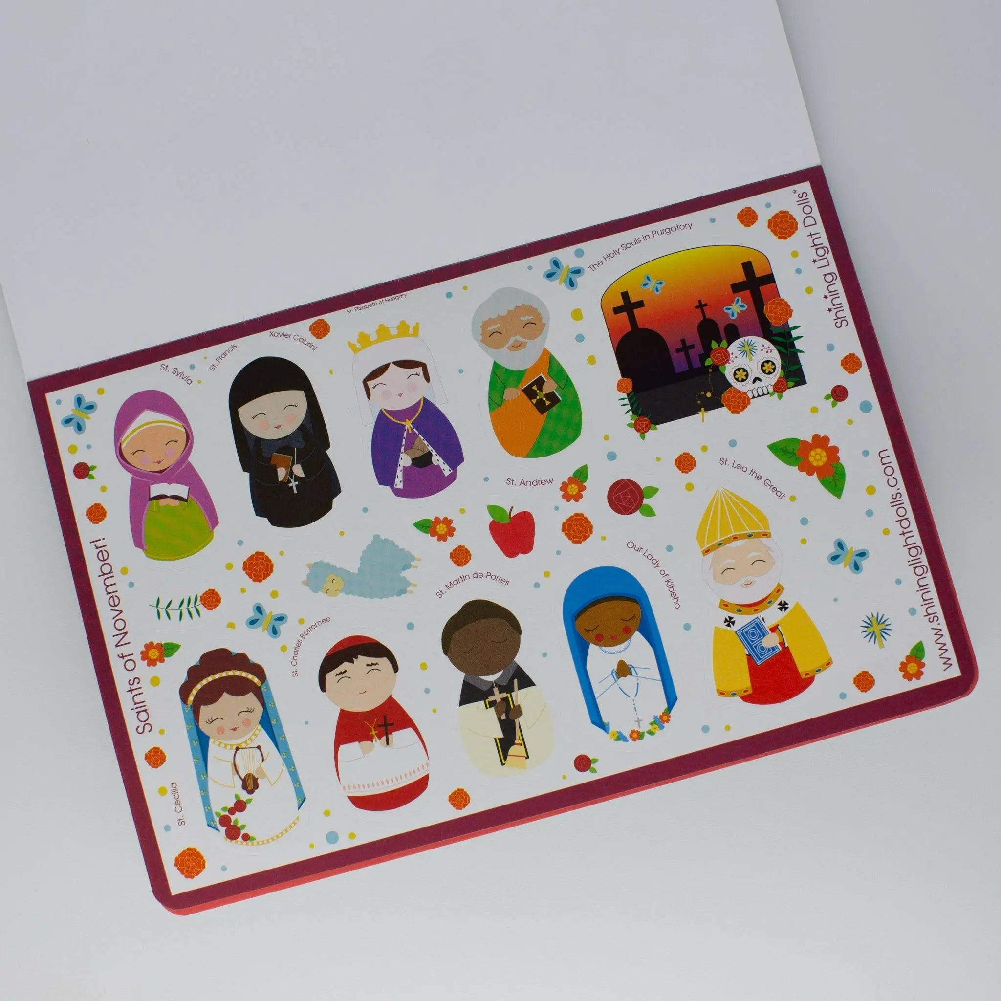 Saints Of The Month Sticker Book