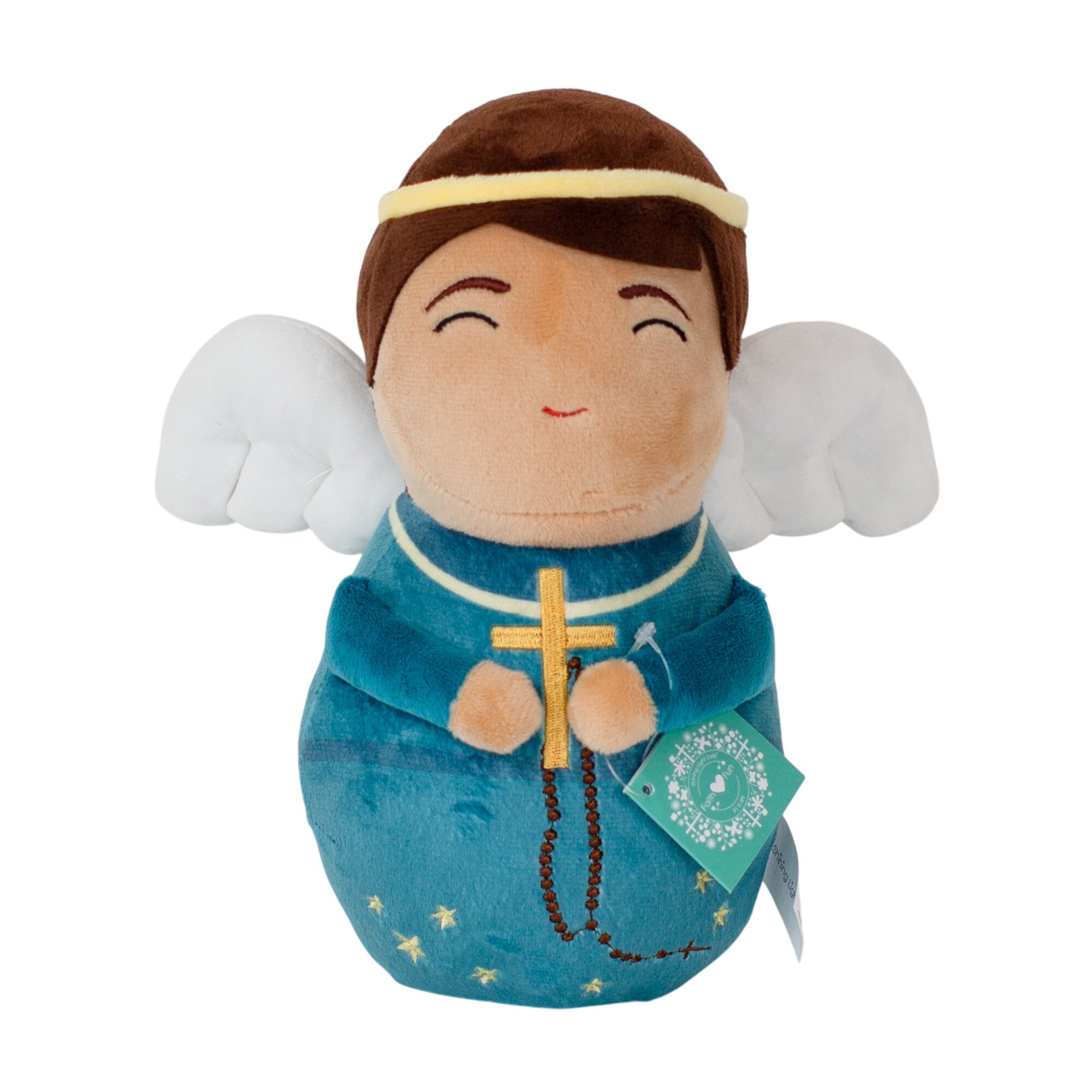 Teal Blue Guardian Angel Plush Doll