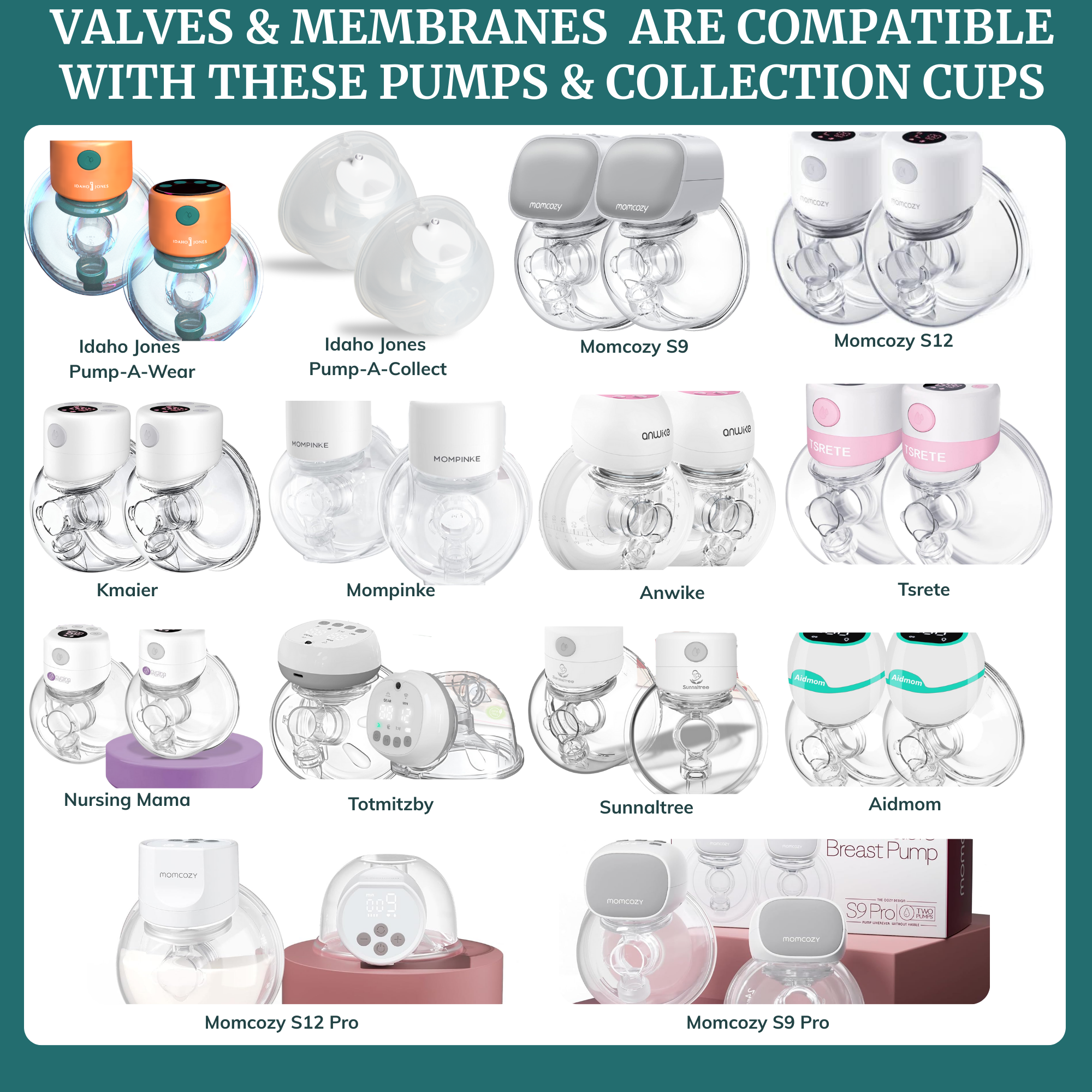 Duckbill Valves & Membranes For Wearable Breast Pumps