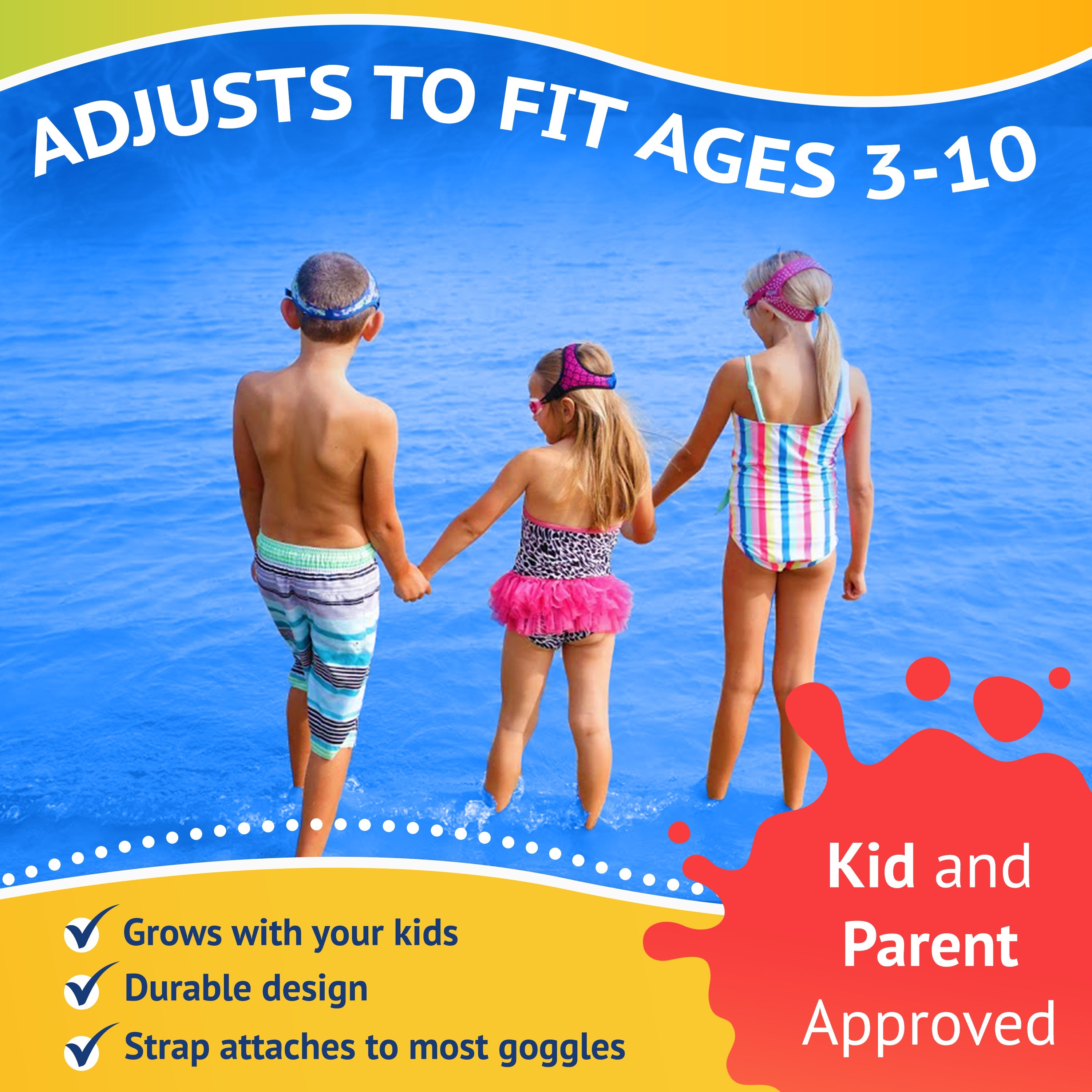 Blue Wavez Kids Swim Goggles