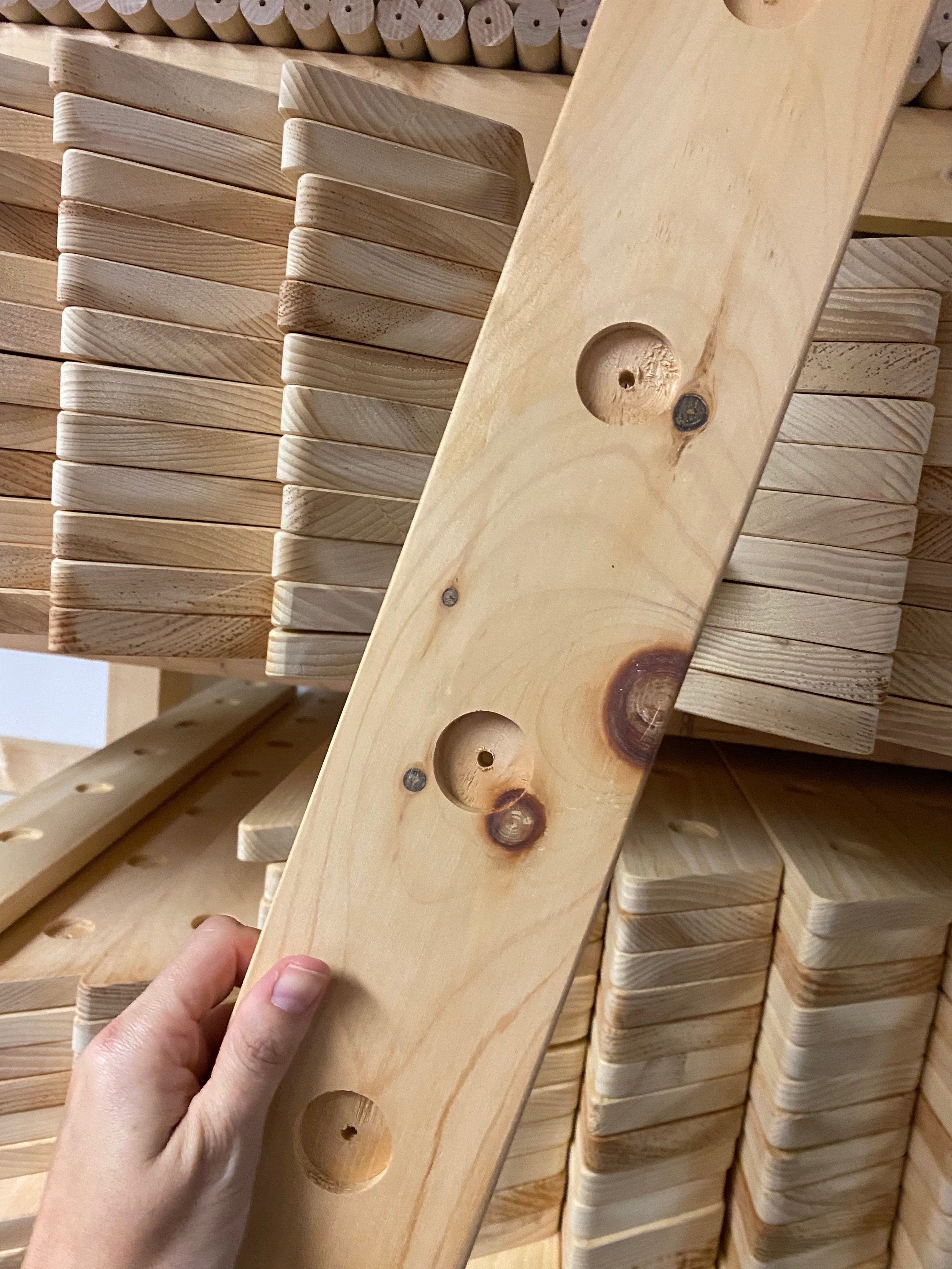 Flawed/discounted Large Wooden Climbing Triangle