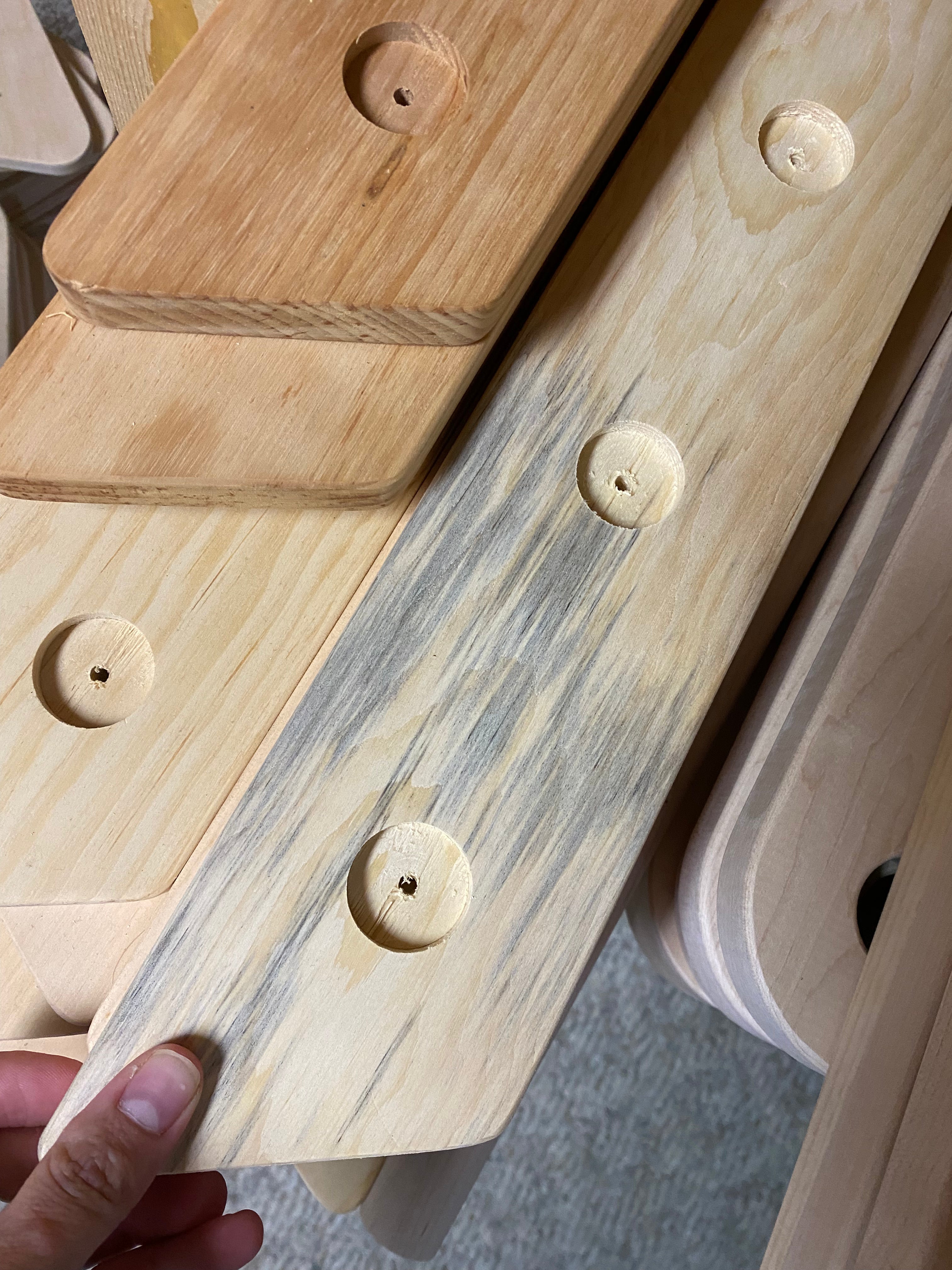 Flawed/discounted Large Wooden Climbing Triangle