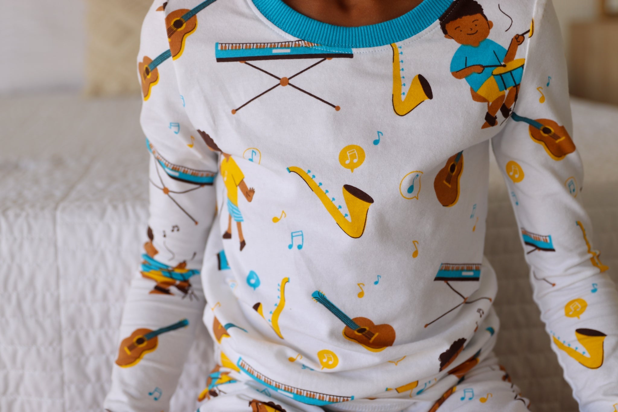 Rhythm & Dreams Musical Pj Set Snug Fit Pajamas Set Boys Toddler Size 4t - 12