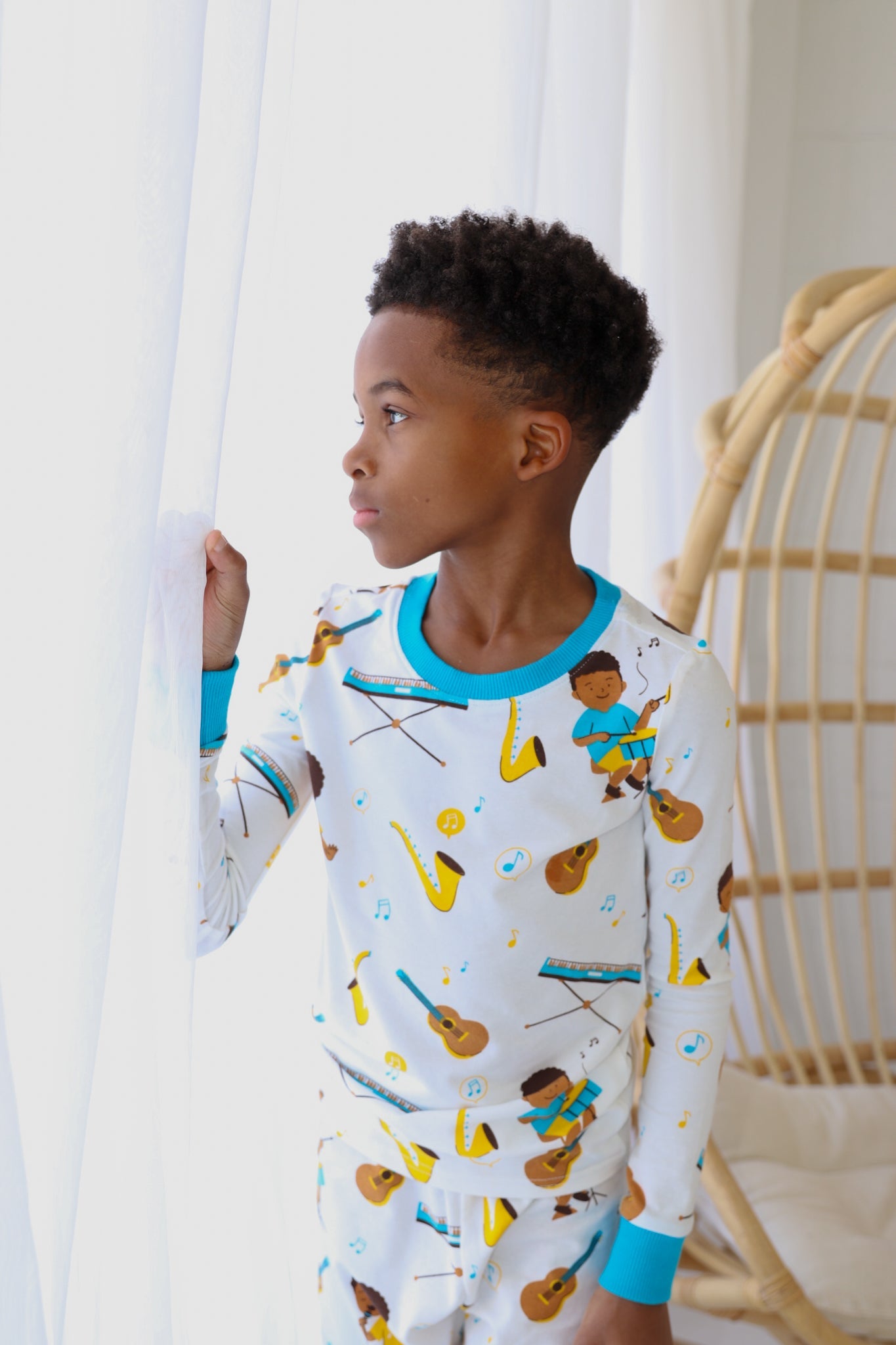 Rhythm & Dreams Musical Pj Set Snug Fit Pajamas Set Boys Toddler Size 4t - 12