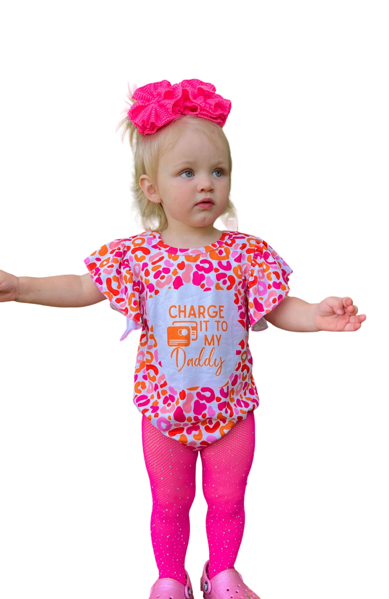 Charge It To My Daddy Orange And Pink Leo