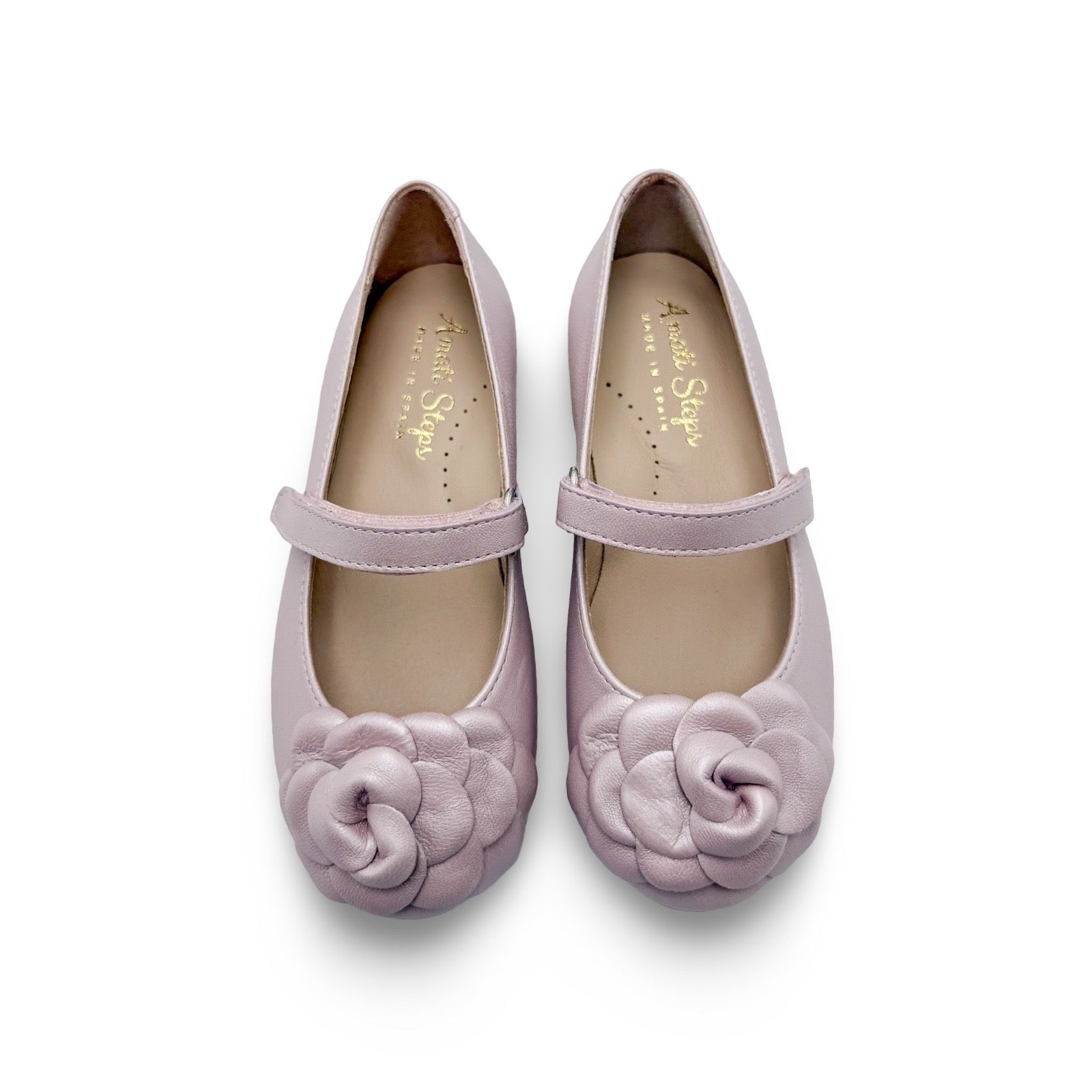 Camille- Pink Sheen Leather Mary Jane Shoes