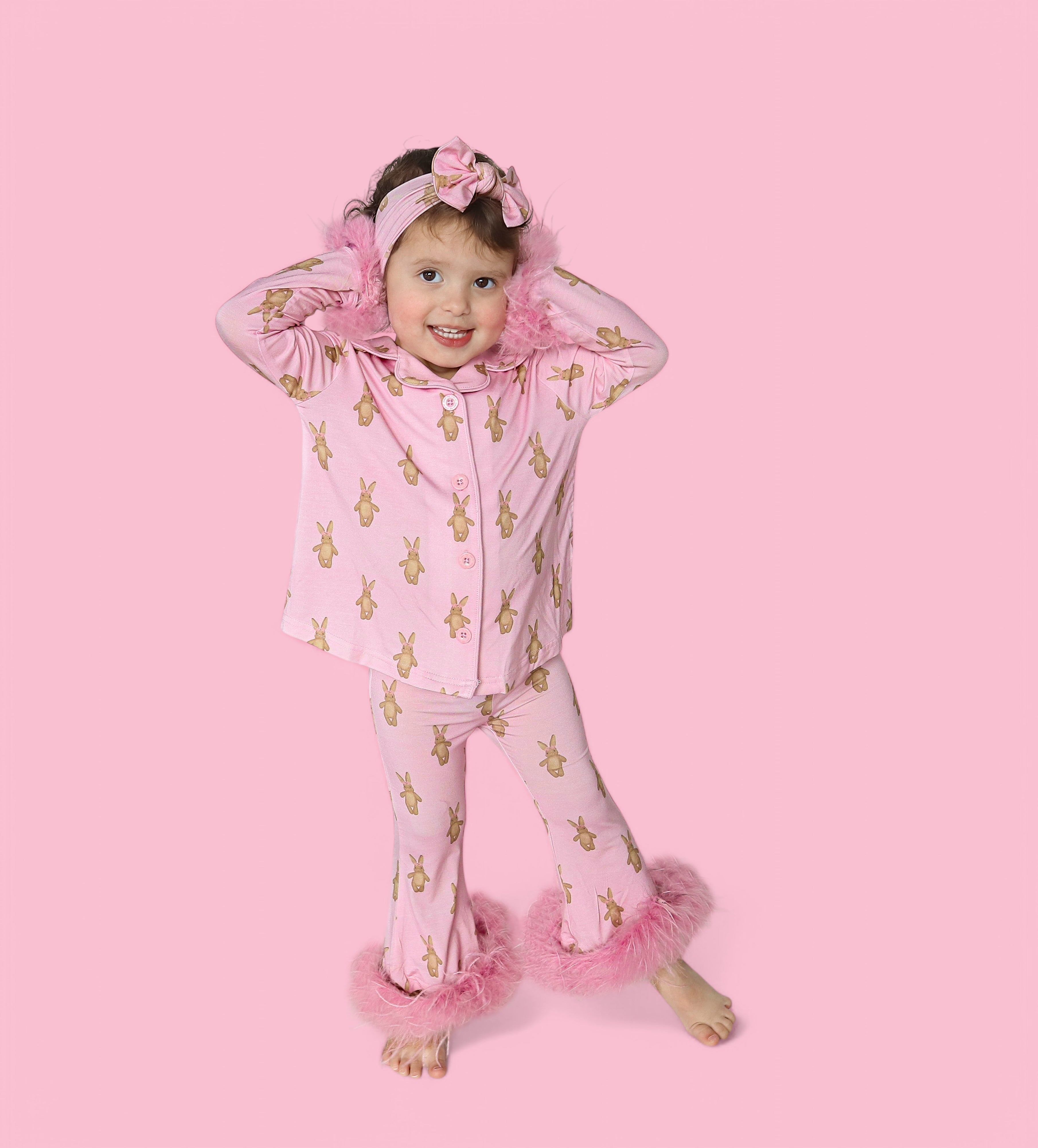 Blushin' Bunnies Girl's Flare Feathered Dream Set