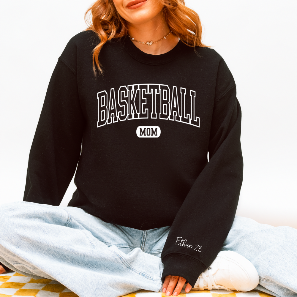 Basketball Mom Customizable Sweatshirt
