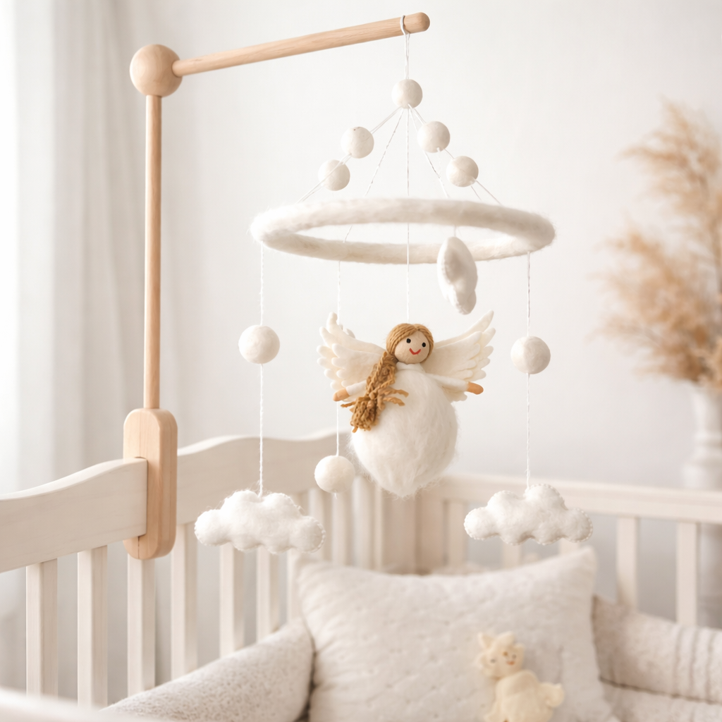 Felt Angel Baby Mobile