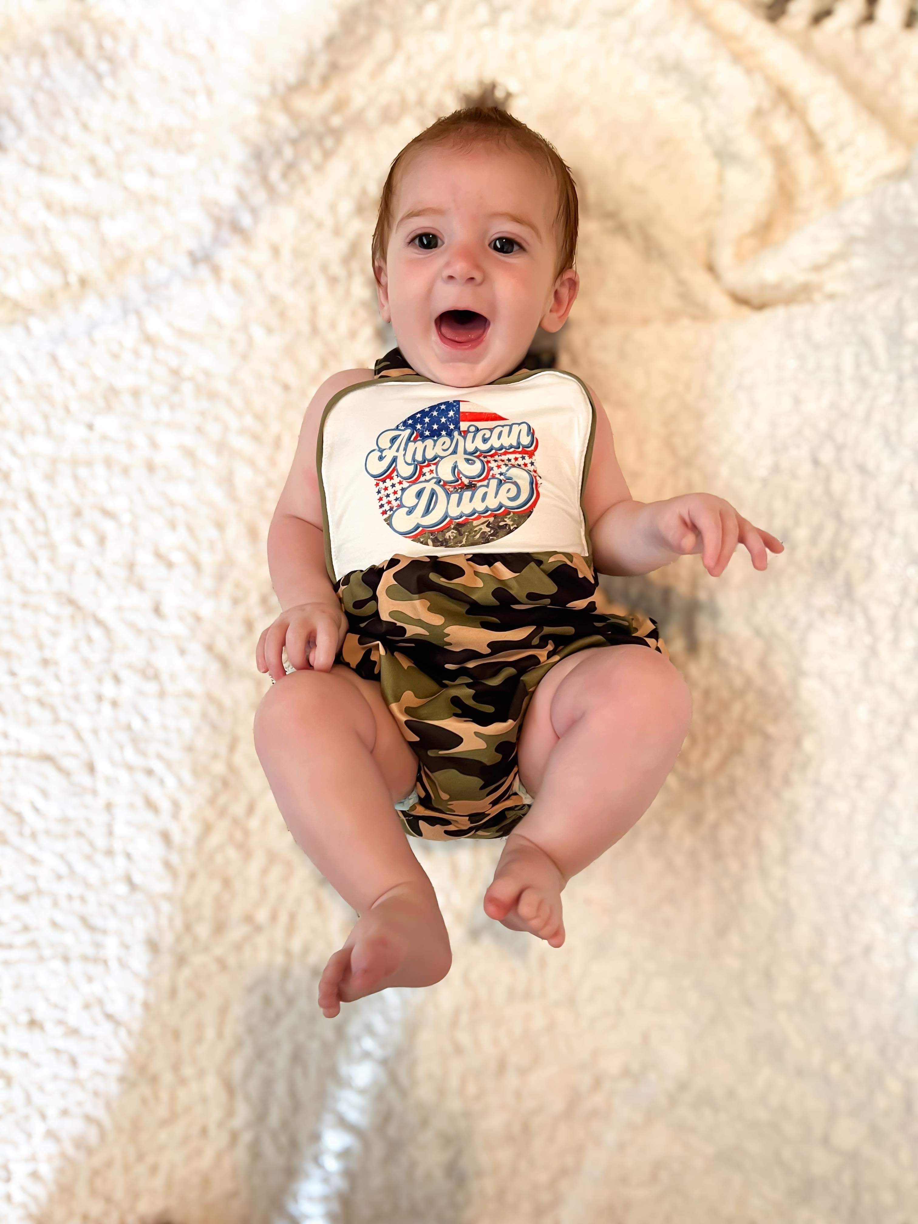 American Dude Romper