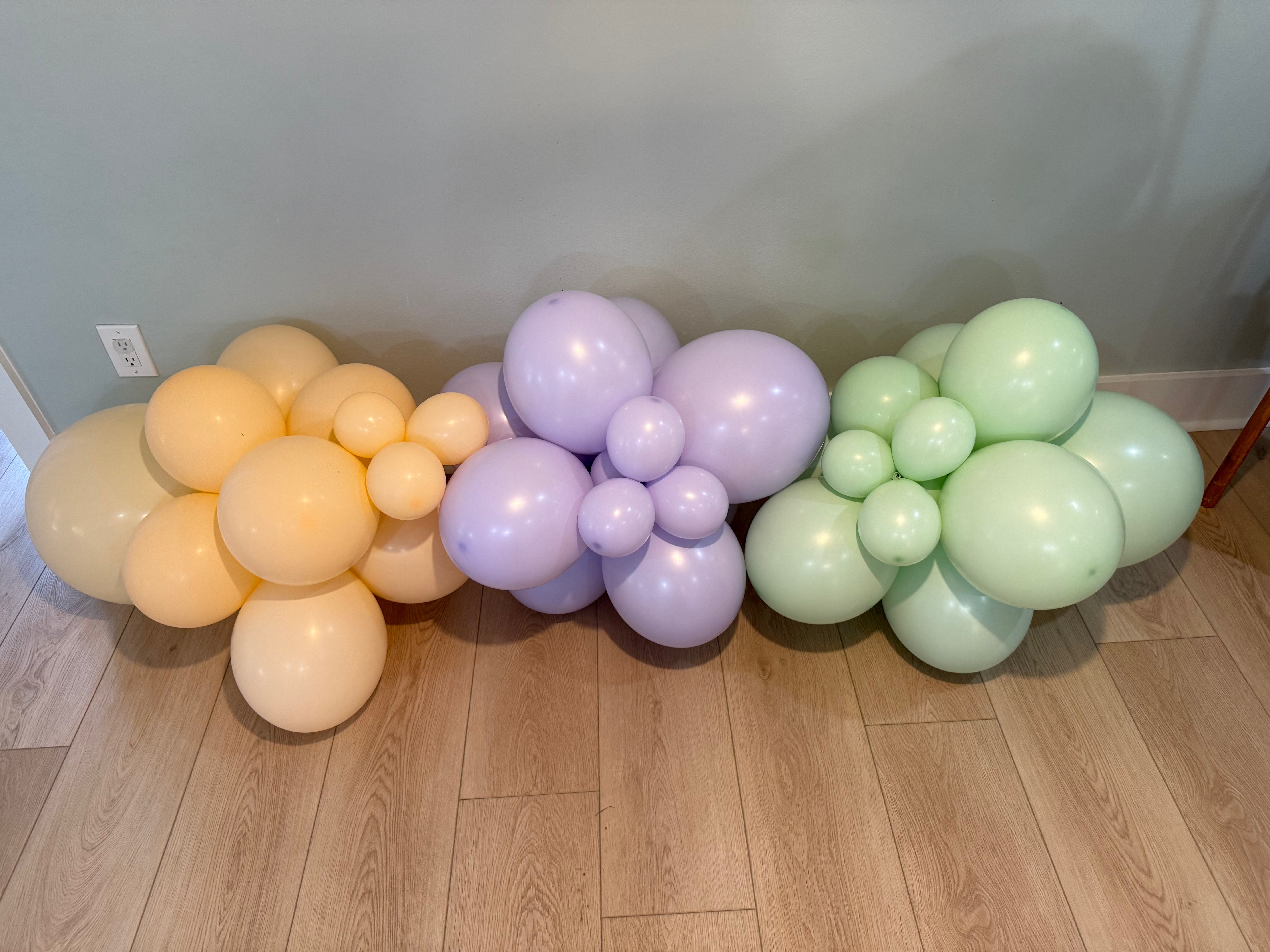 Premium Pastel Lilac Latex Balloon Cluster (5", 11” And 17”)