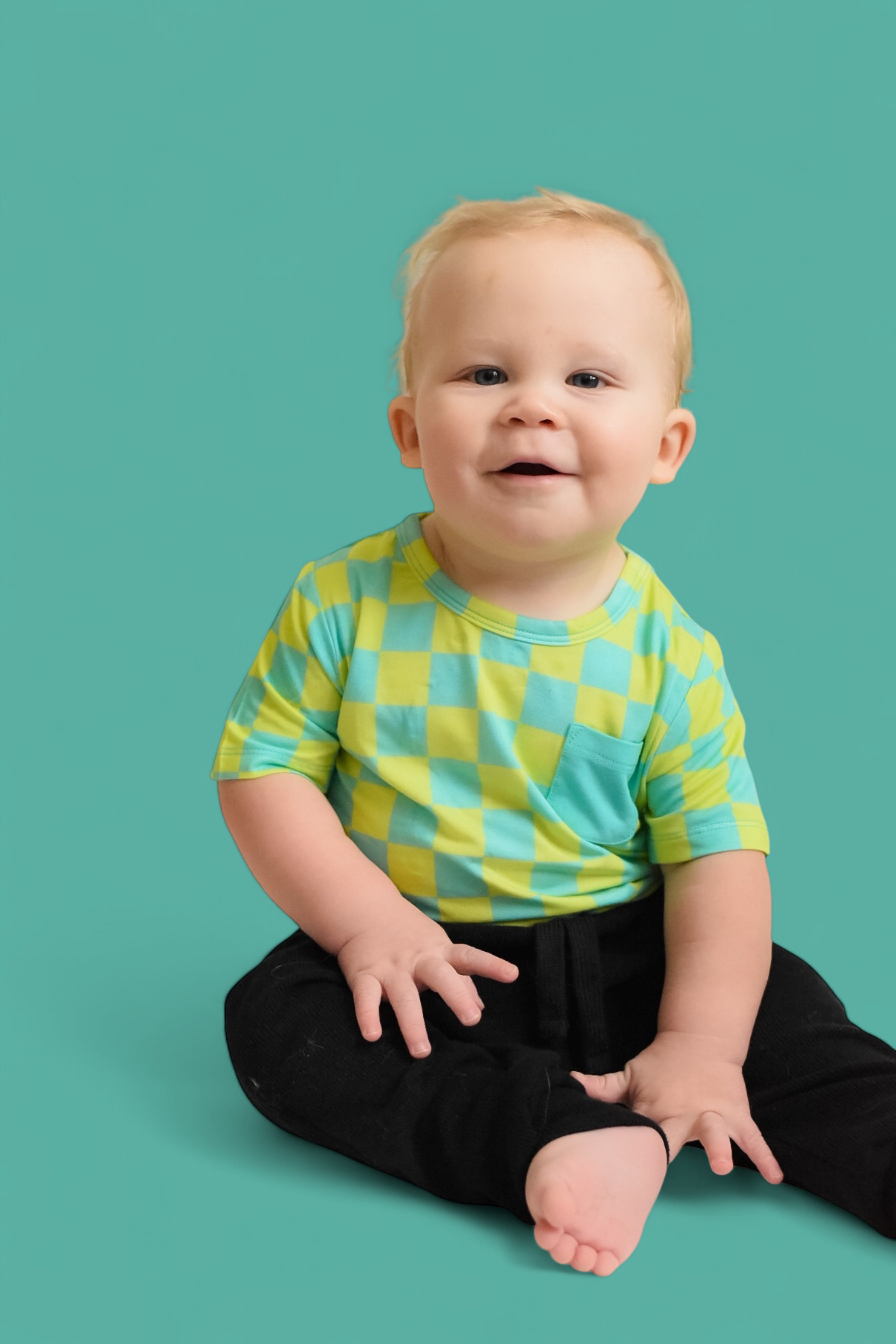 Be Bold Checkers Dream Pocket Tee