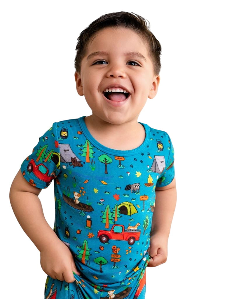 Camp Popoki Bamboo Two Piece Pajamas Set