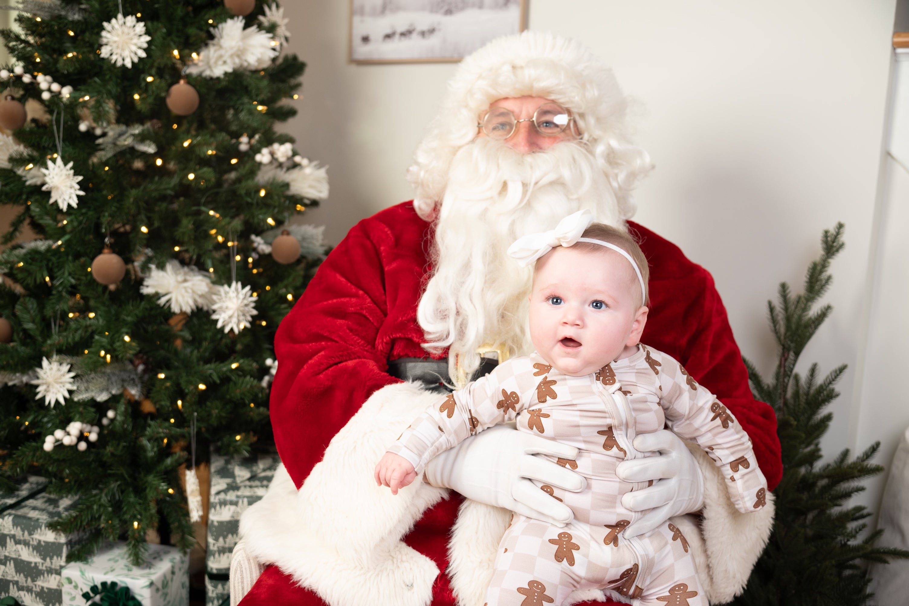 Bamboo Baby Christmas Sleepers | Matching Family Holiday Pajamas - Gingerbread