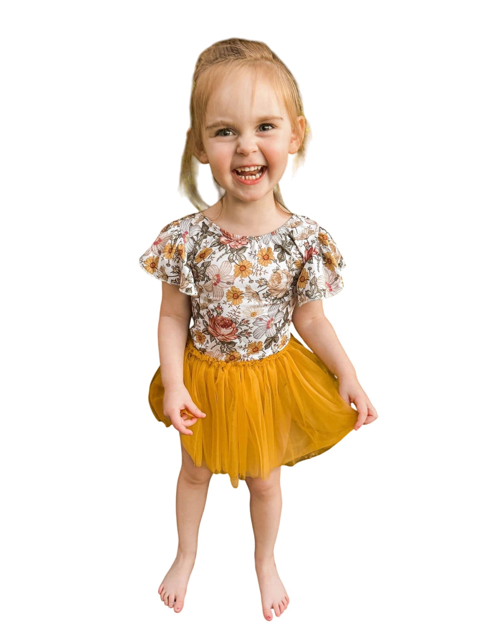 Vintage Floral Bow Back Leotard