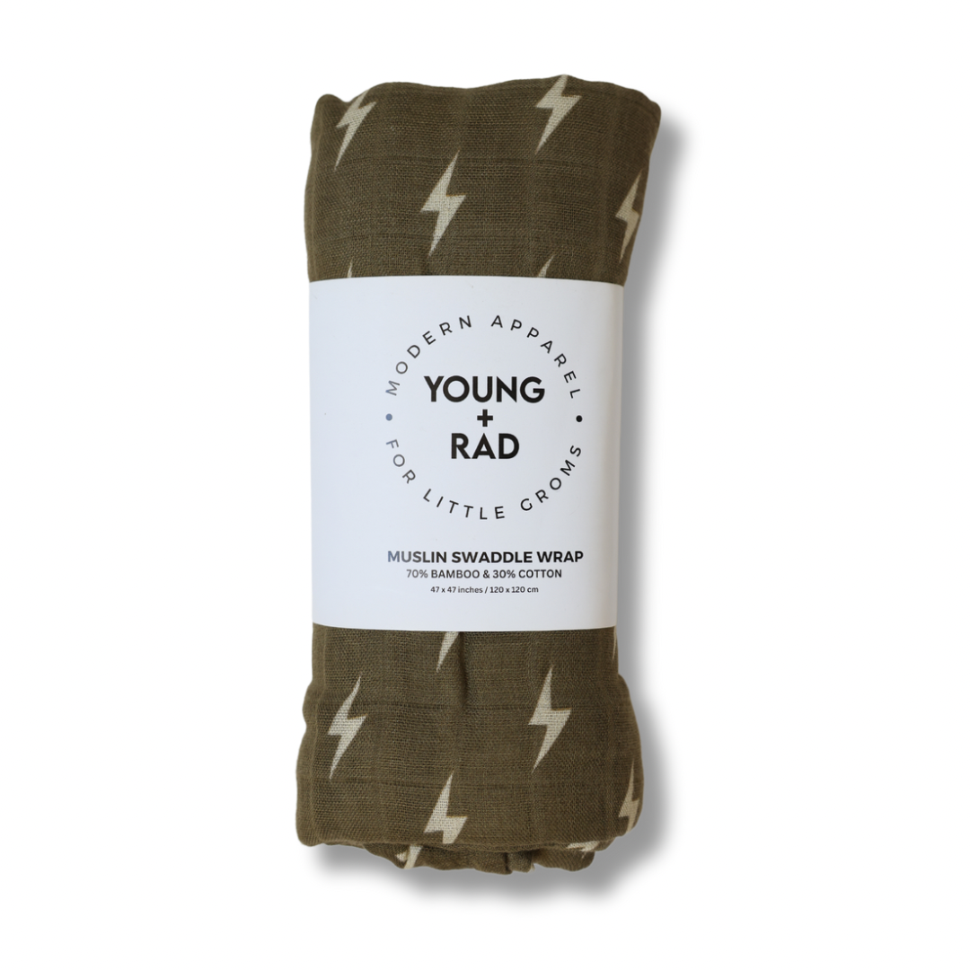Green Bolt Muslin Wrap
