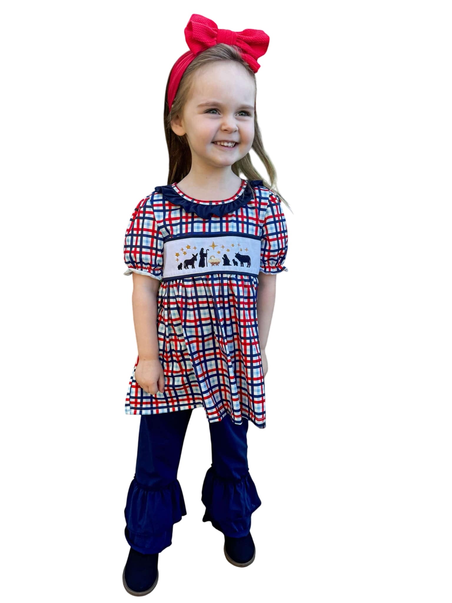 Nativity Plaid Set