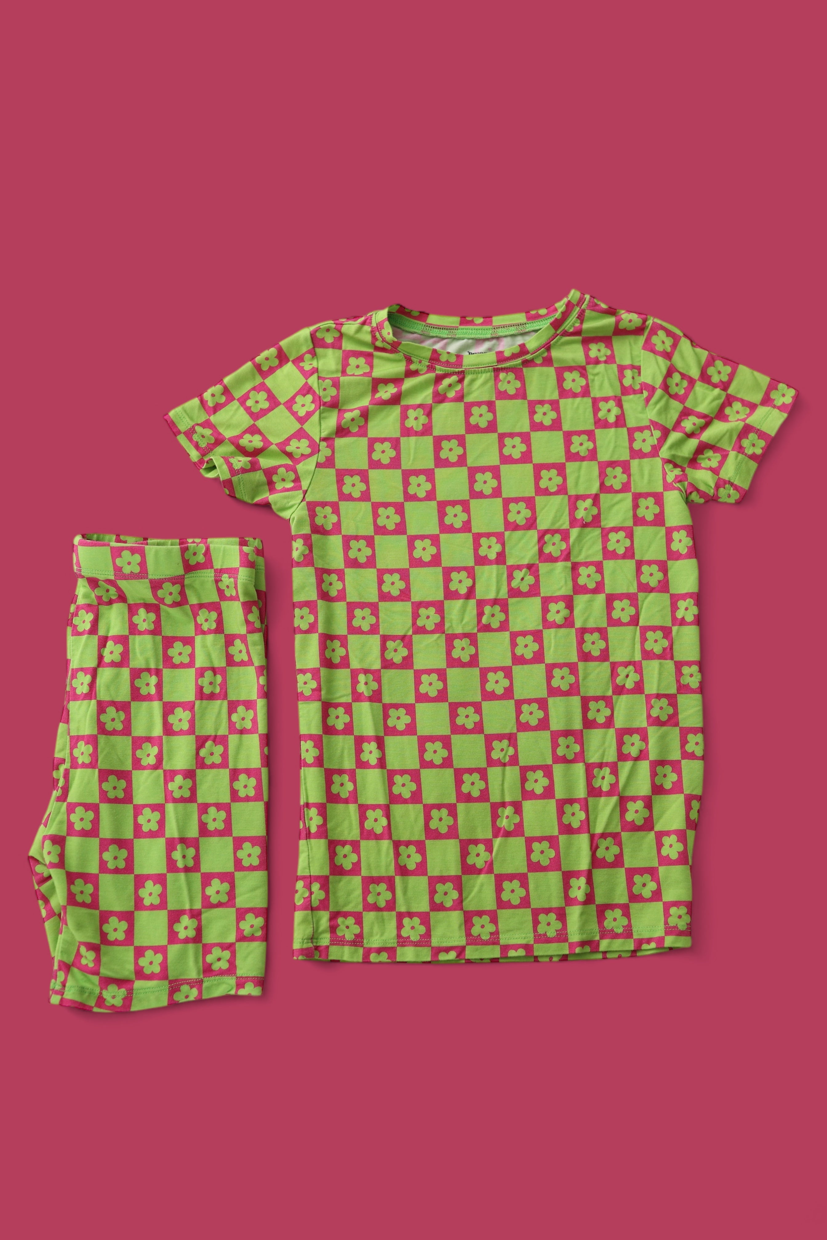Wild Daisy Checkers Dream Short Set