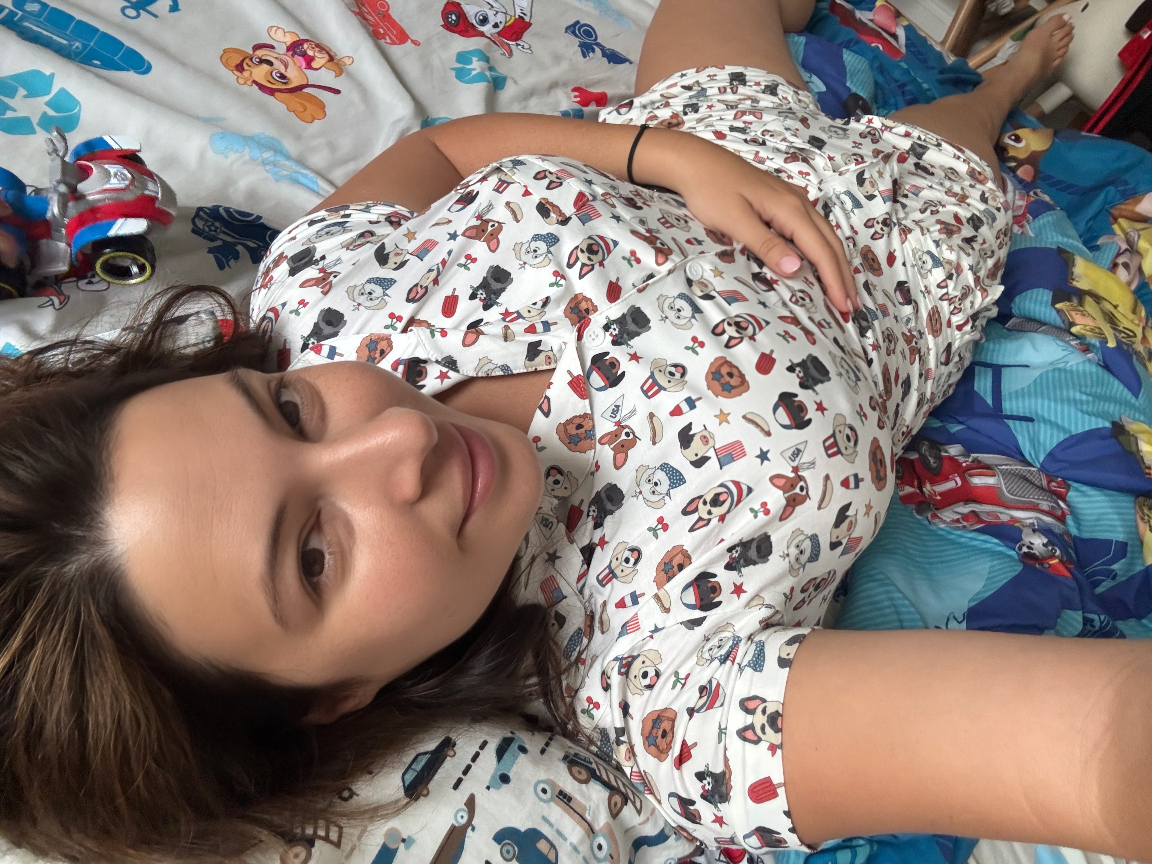 Freedom Dogs (women's Short Sleeve Pj)