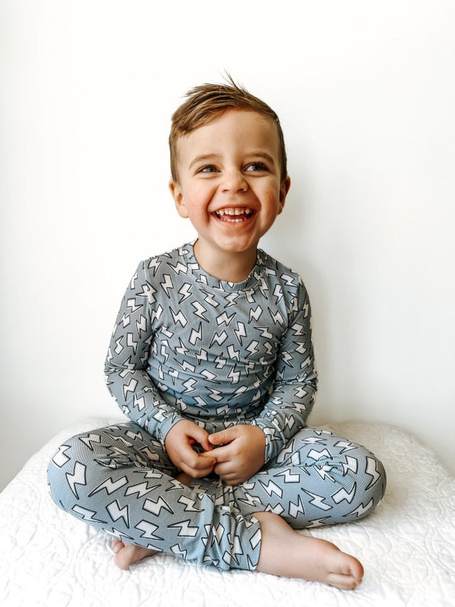 Blue Bolts | Two Piece Set