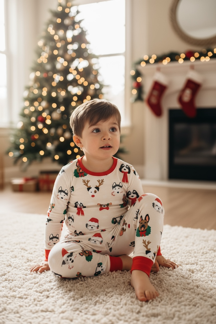 Bark The Halls (long Sleeve Pj)