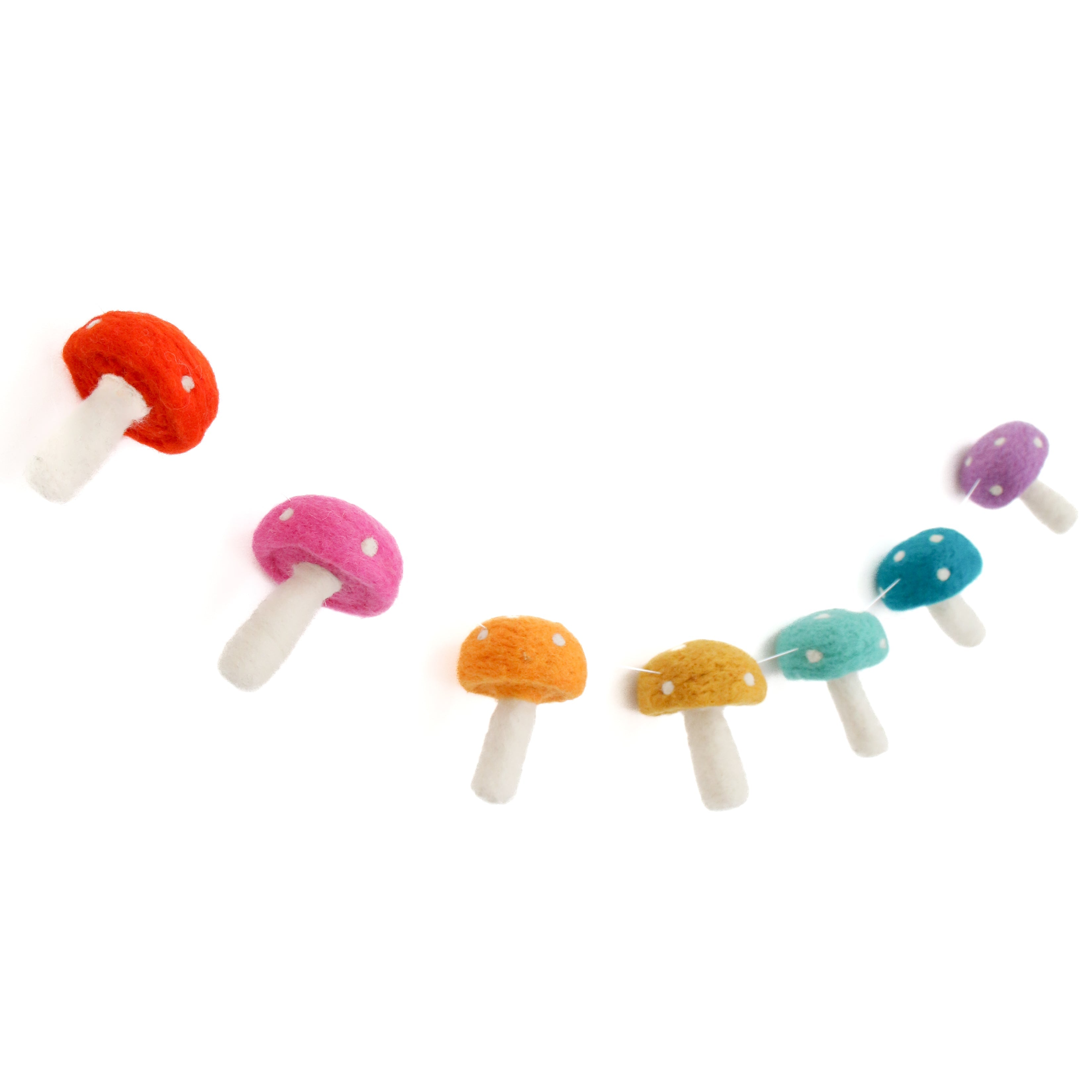 Mushroom Felt Garland