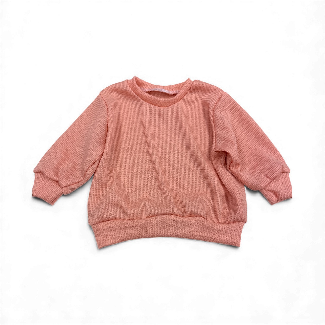 Peach Thermal Oversized Sweater