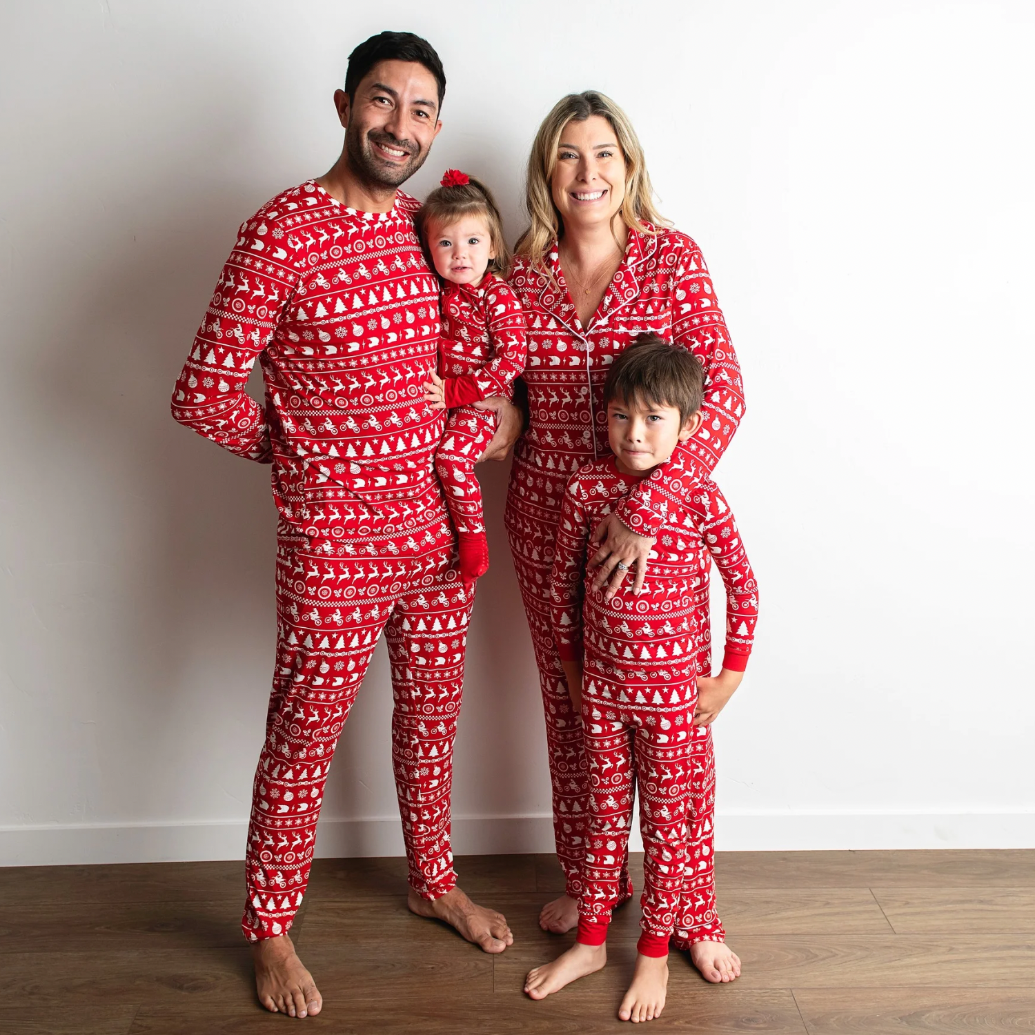 Button-up Luxe Bamboo Christmas Pajamas