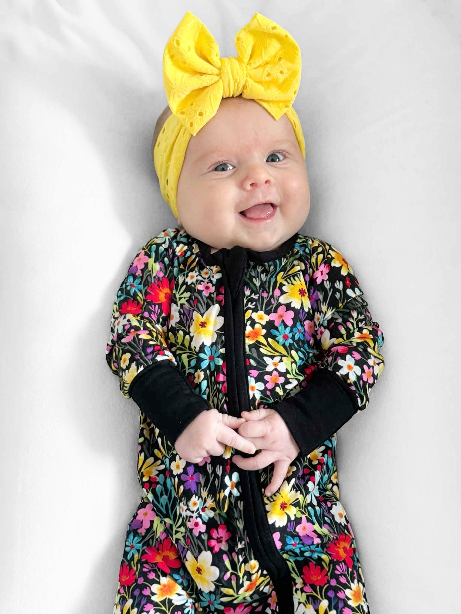 Brilliant Blooms Convertible Footie