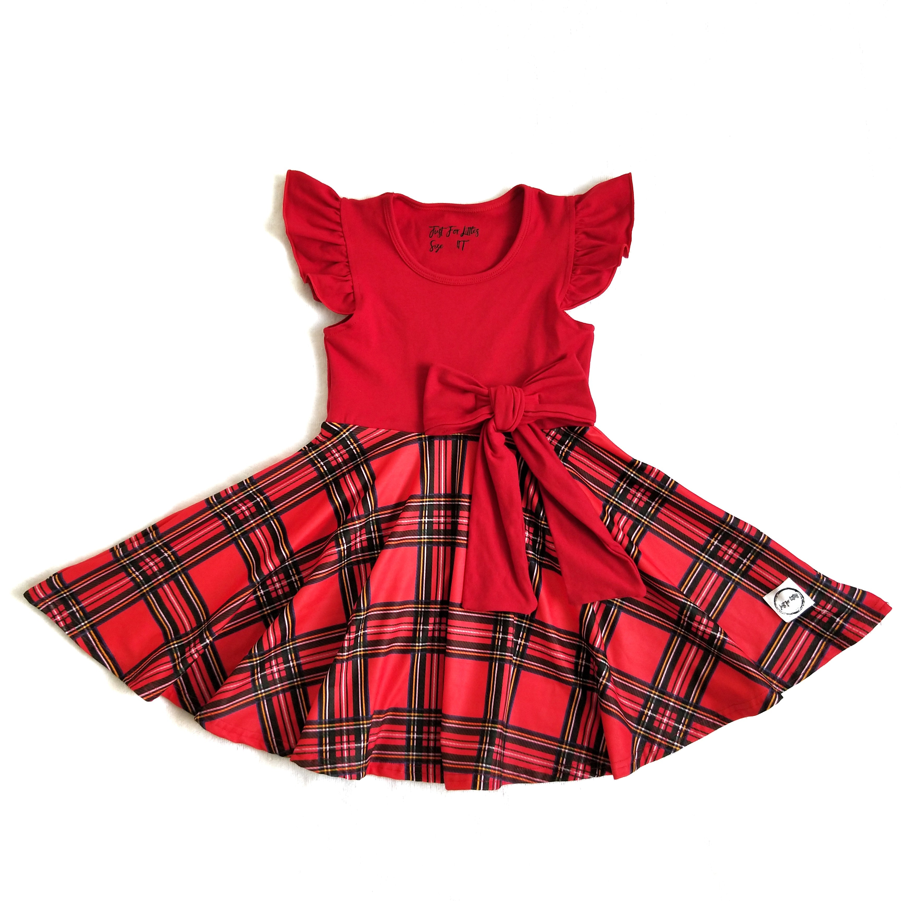 Red Fancy Twirl Dress