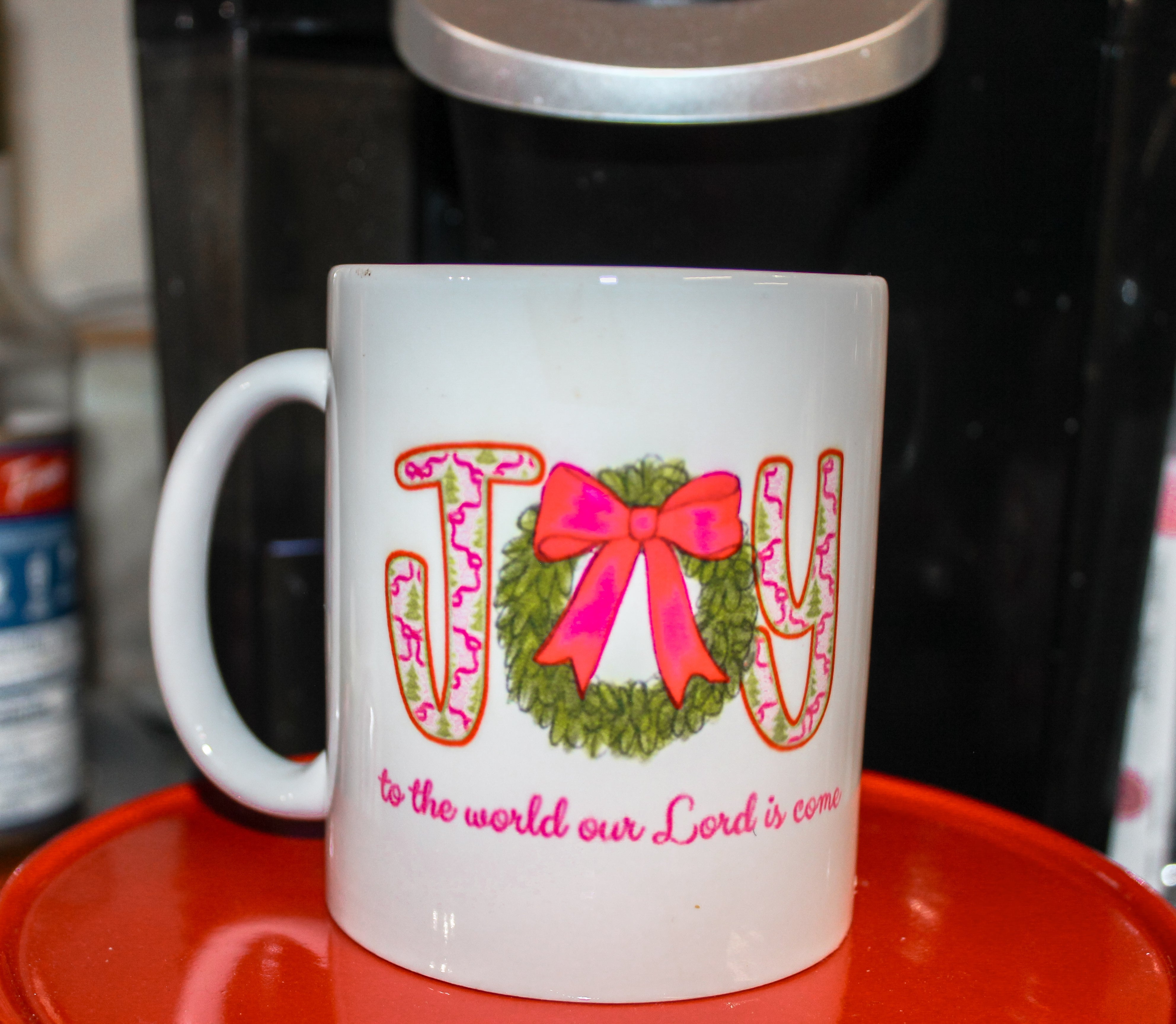 Joy To The World- Bloom Mug- 15 Oz Coffee Mug- Dishwasher Safe
