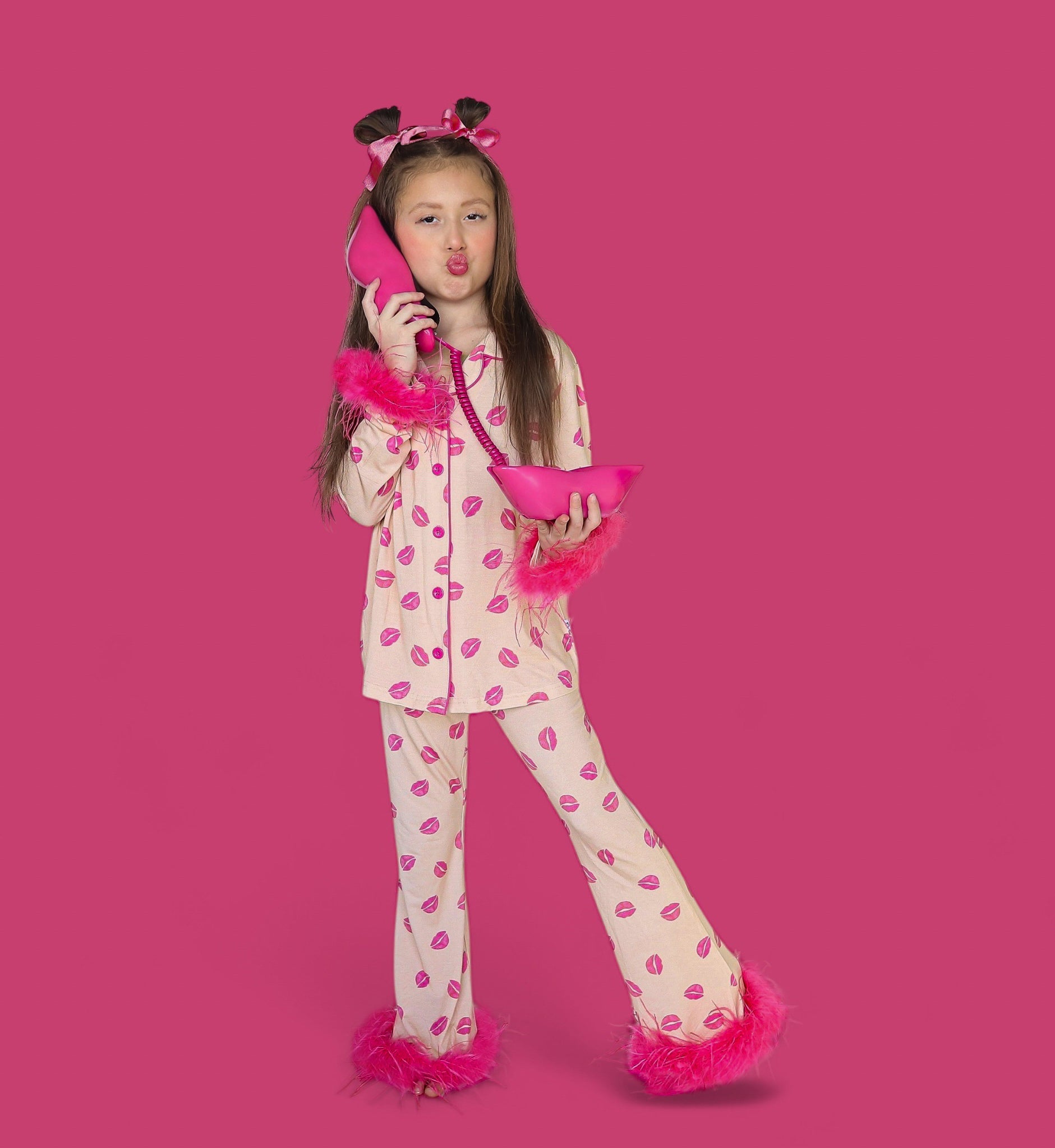 Pucker Up Girl's Flare Feathered Dream Set