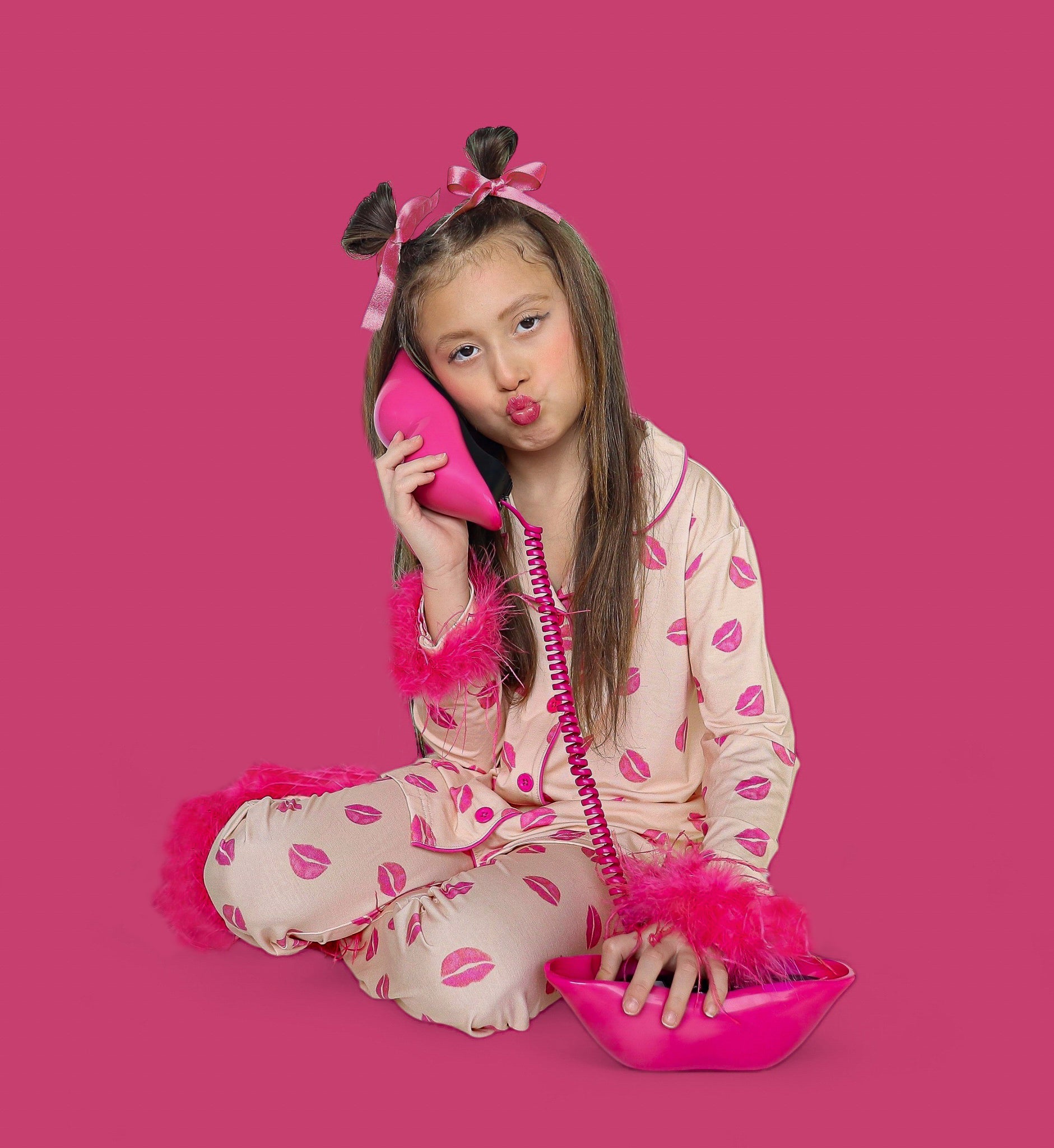 Pucker Up Girl's Flare Feathered Dream Set