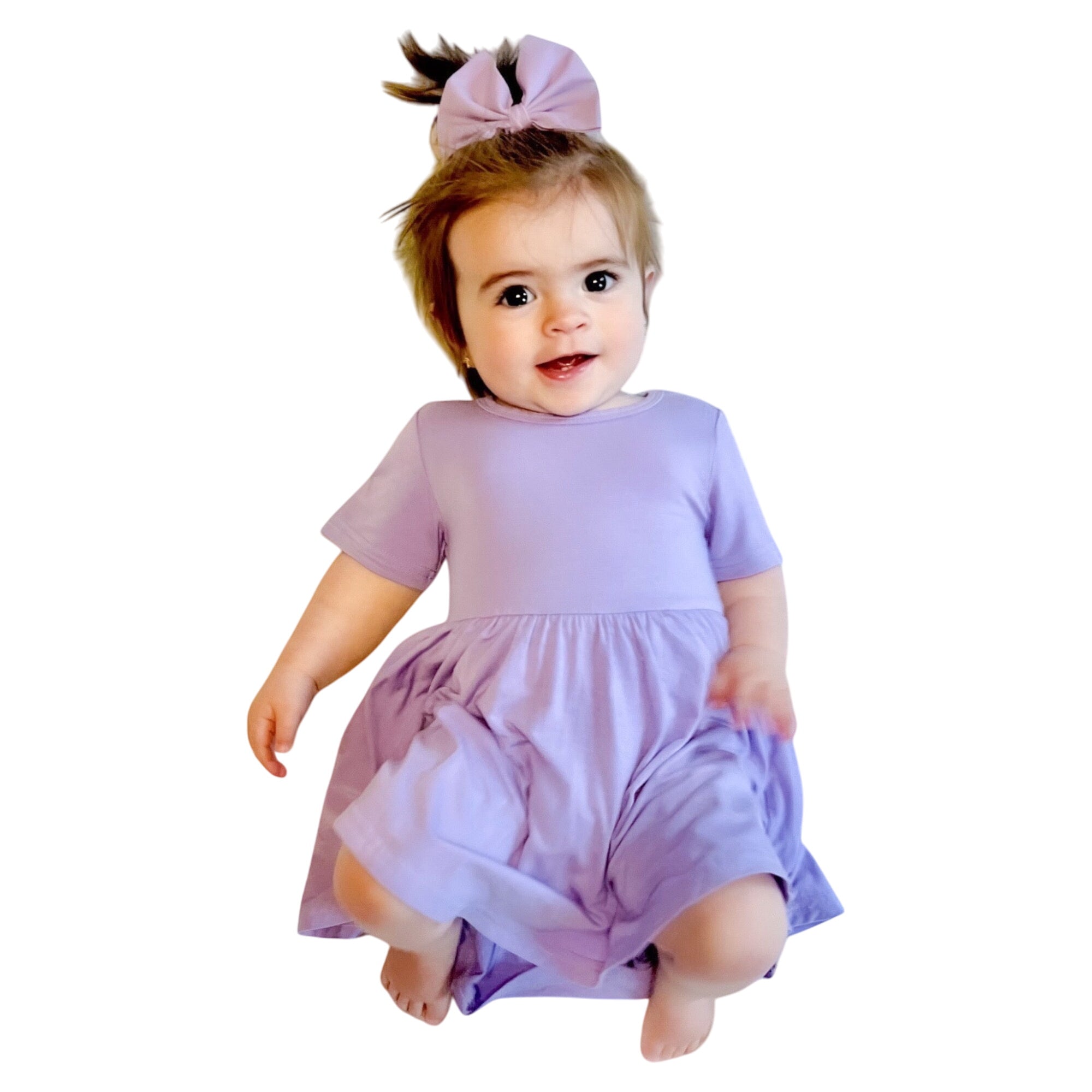 Orchid Bamboo Twirl Dress With Pockets