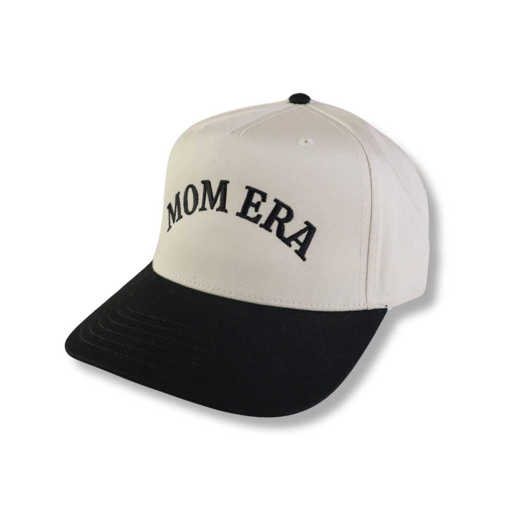 Mom Era Cap // Black & Cream