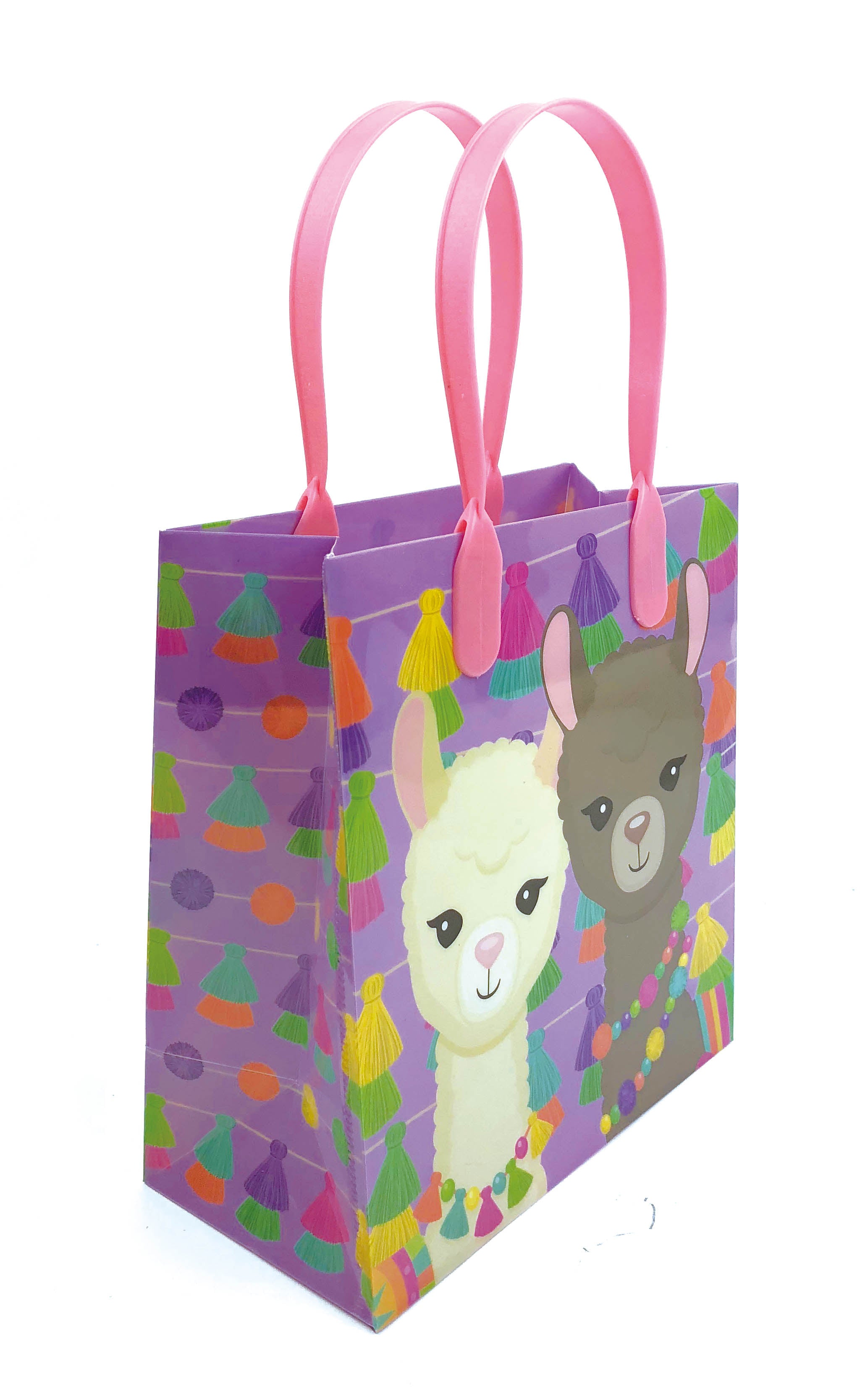 Llamas Party Favor Treat Bags - Set Of 6 Or 12