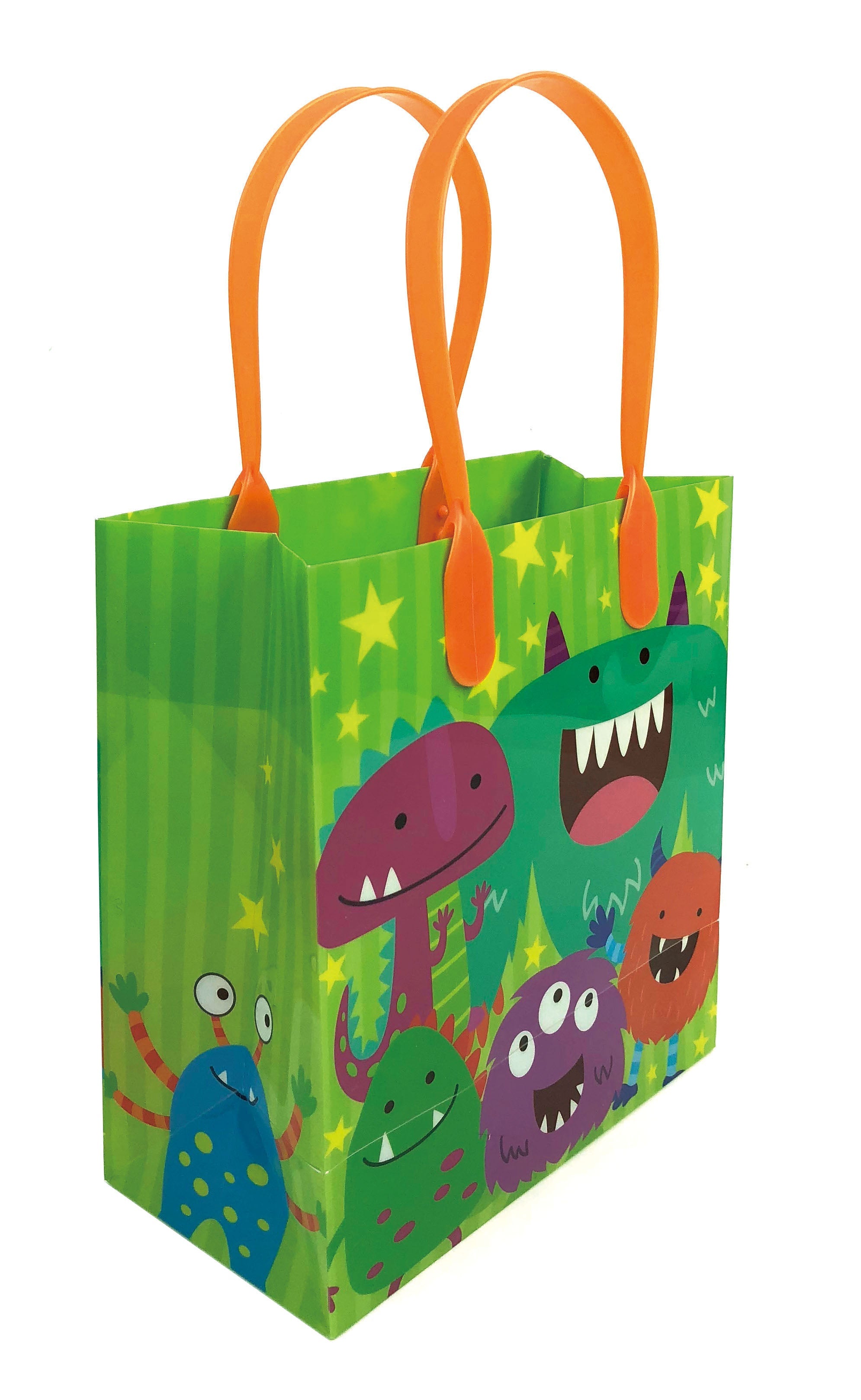 Monster Party Favor Treat Bags - Set Of 6 Or 12