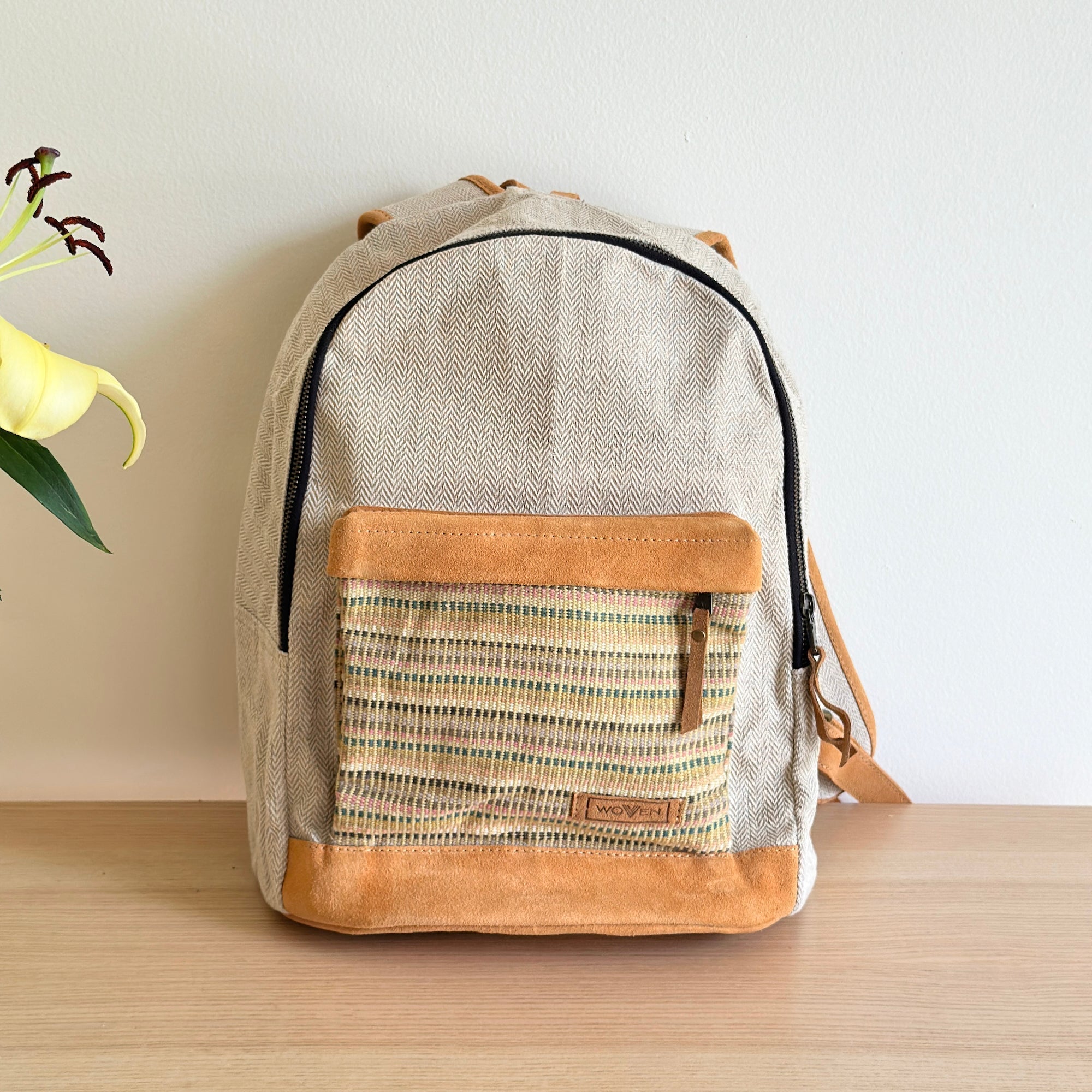 Woven 14" Laptop Backpack - Jazzy