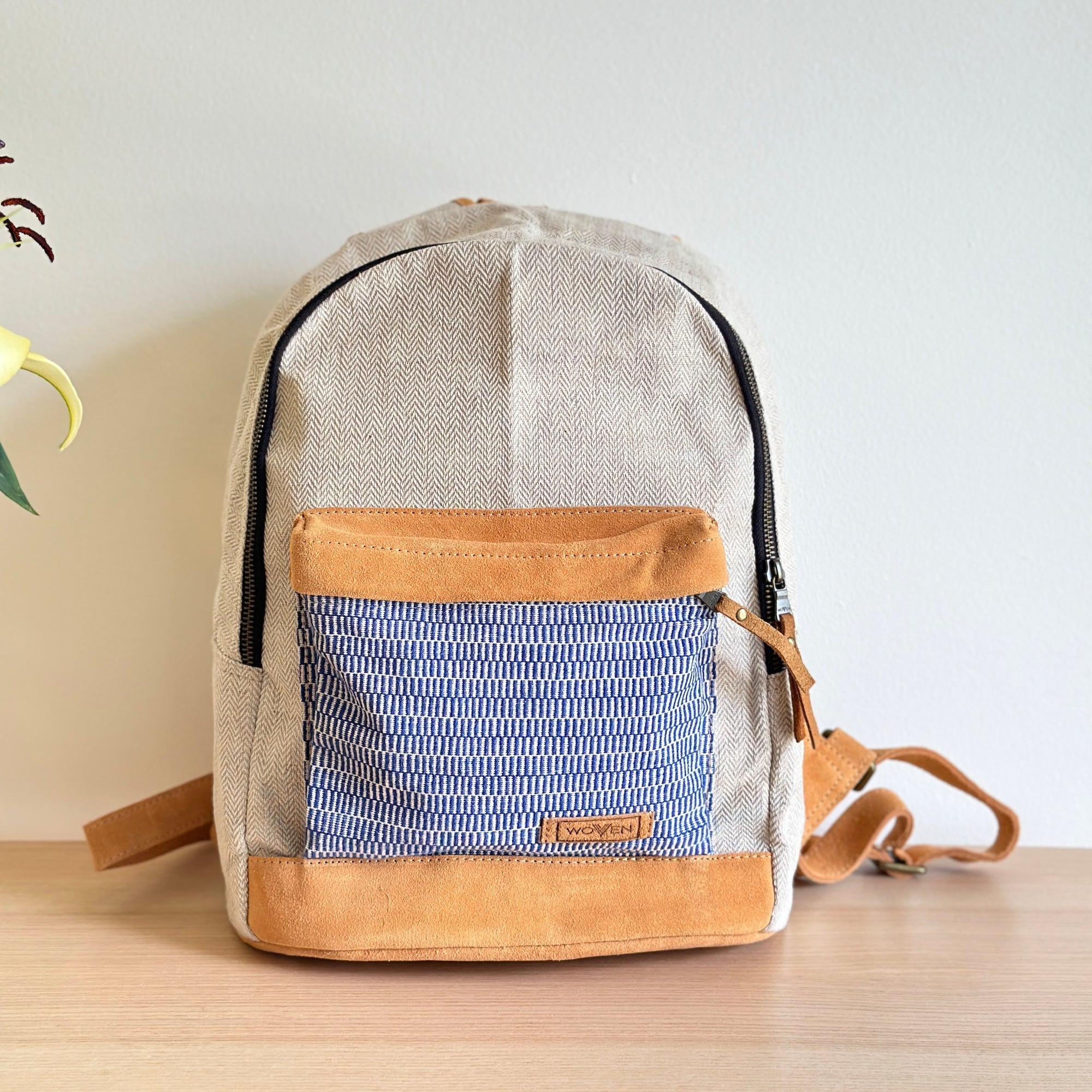 Woven 14" Laptop Backpack - Stripe
