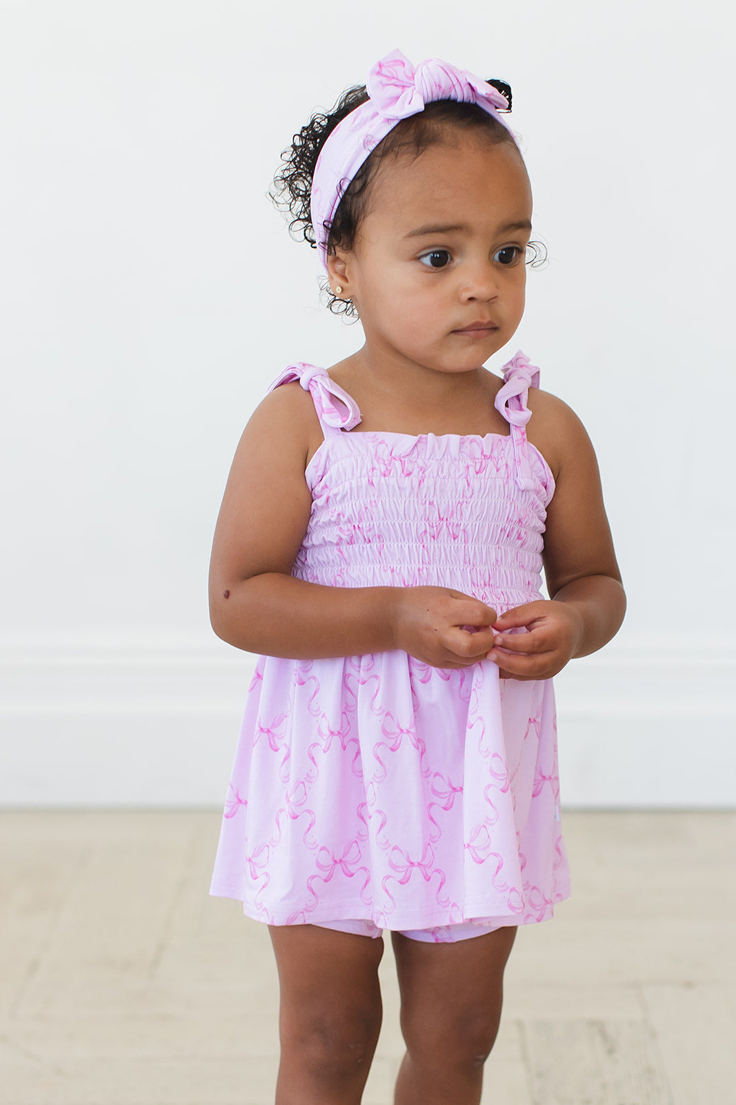 Emeryn - Smocked Diaper Dress Set
